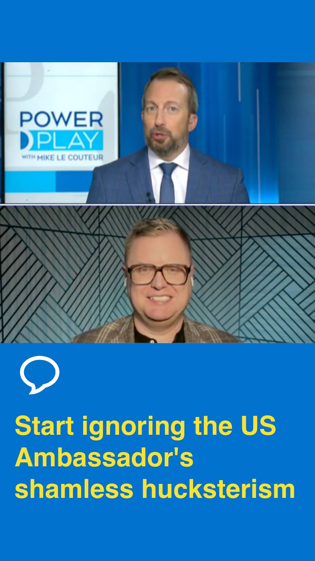 CTV's Mike Le Couteur and Conaptus' Jamie Ellerton on Power Play, October 16, 2026