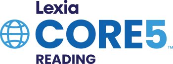 Lexia CORE5 Reading logo with a globe icon on the left.