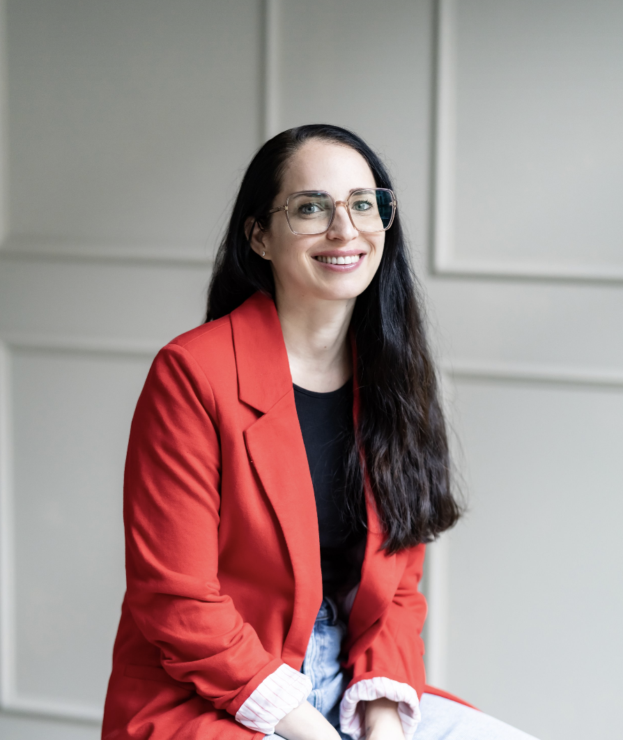 Michelle Calios spricht bei einem Lunch & Learn über Lieferketten, Einkauf und nachhaltiges Wachstum für Impact Startups.
