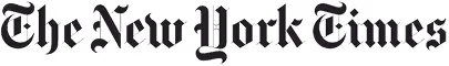 The New York Times logo in black gothic font.