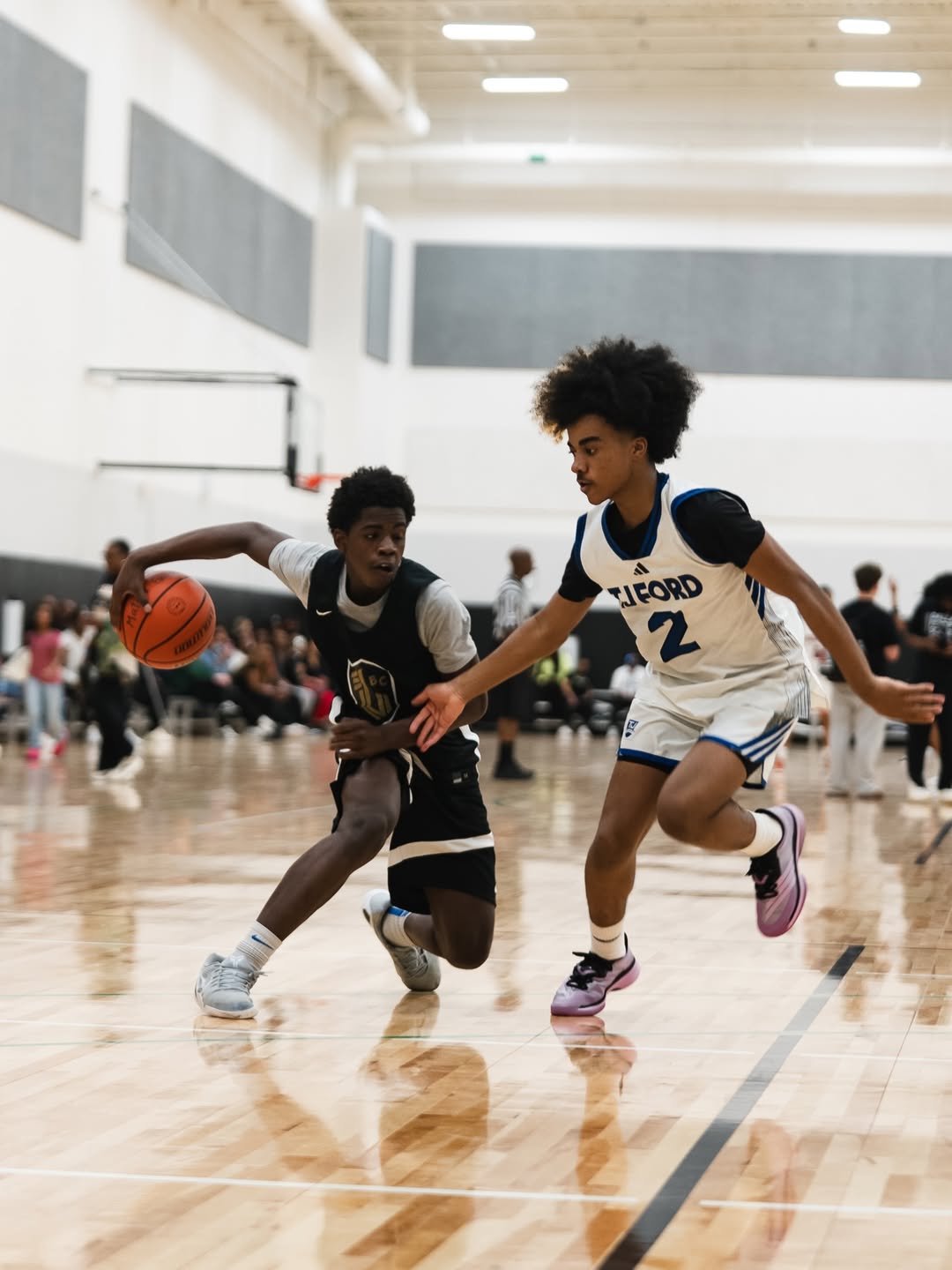 Tantrum Agency sports branding for Legynds Basketball Club shown during on-court action