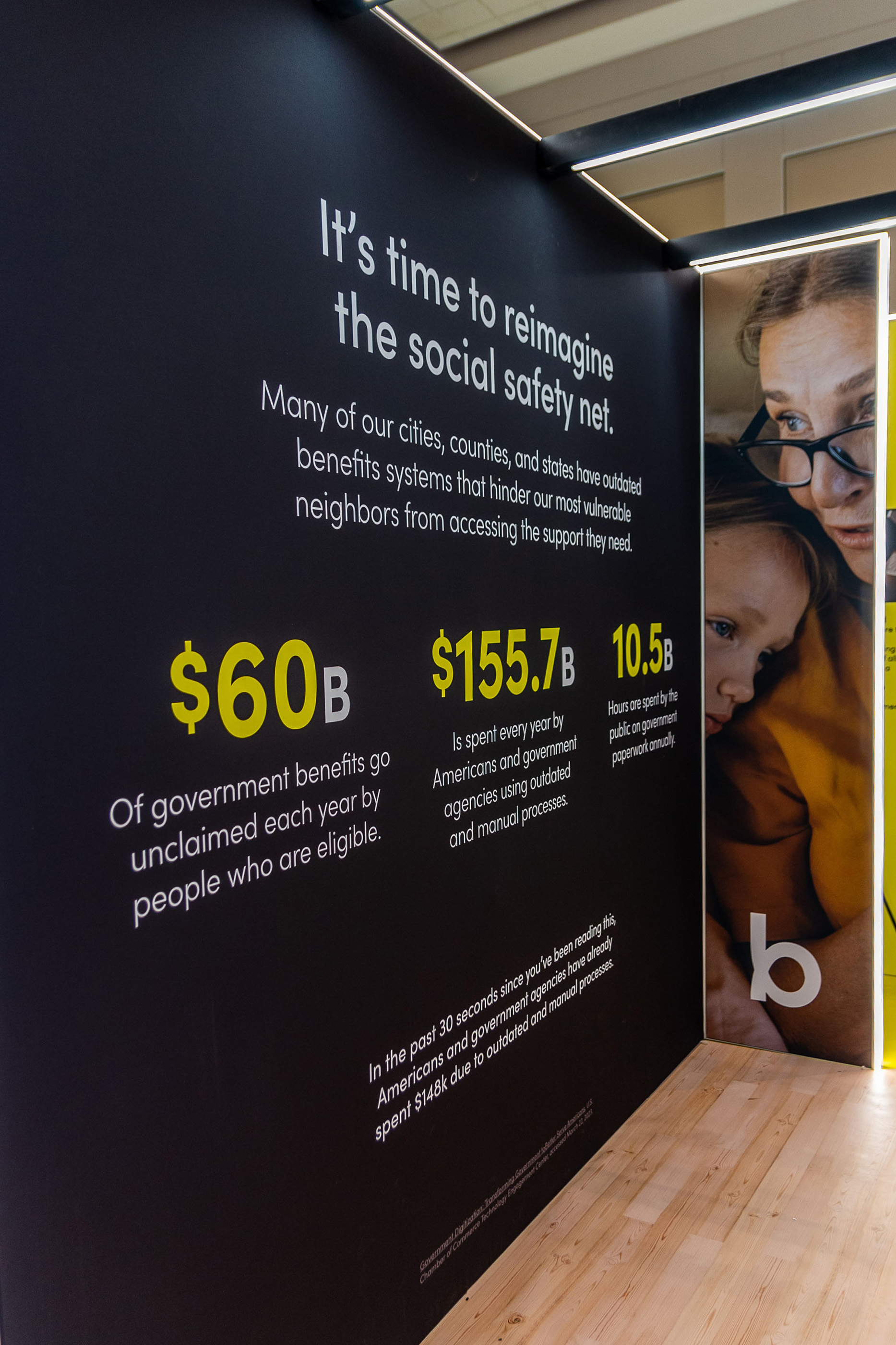 Beam digital product experience by Tantrum Agency displayed within the Cities Summit conference environment
