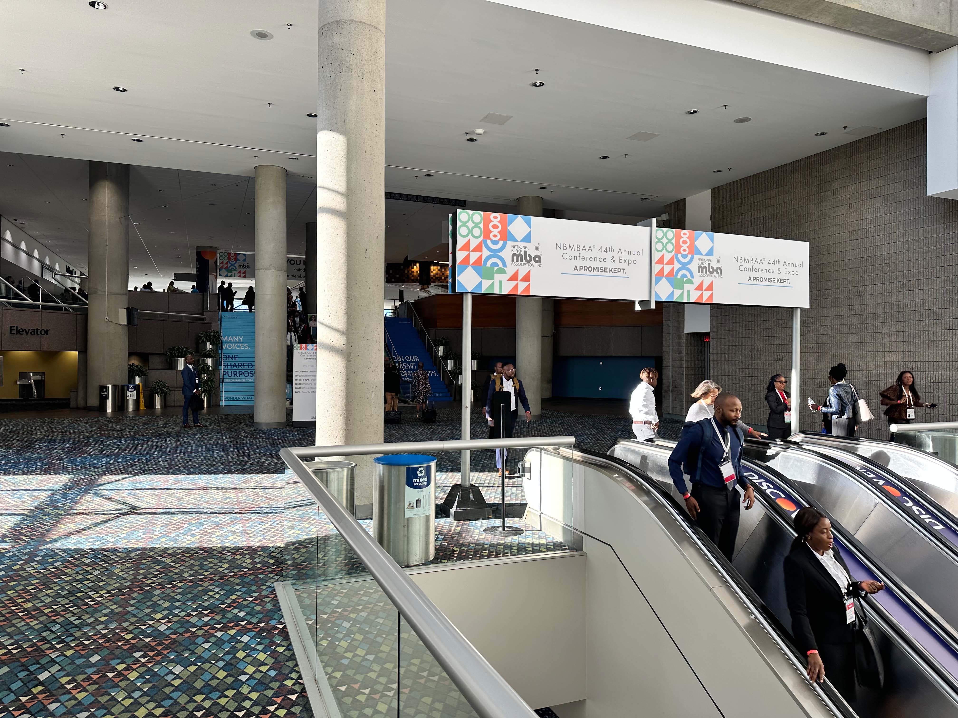 Tantrum Agency A Promise Kept identity displayed throughout the National Black MBA Association conference environment