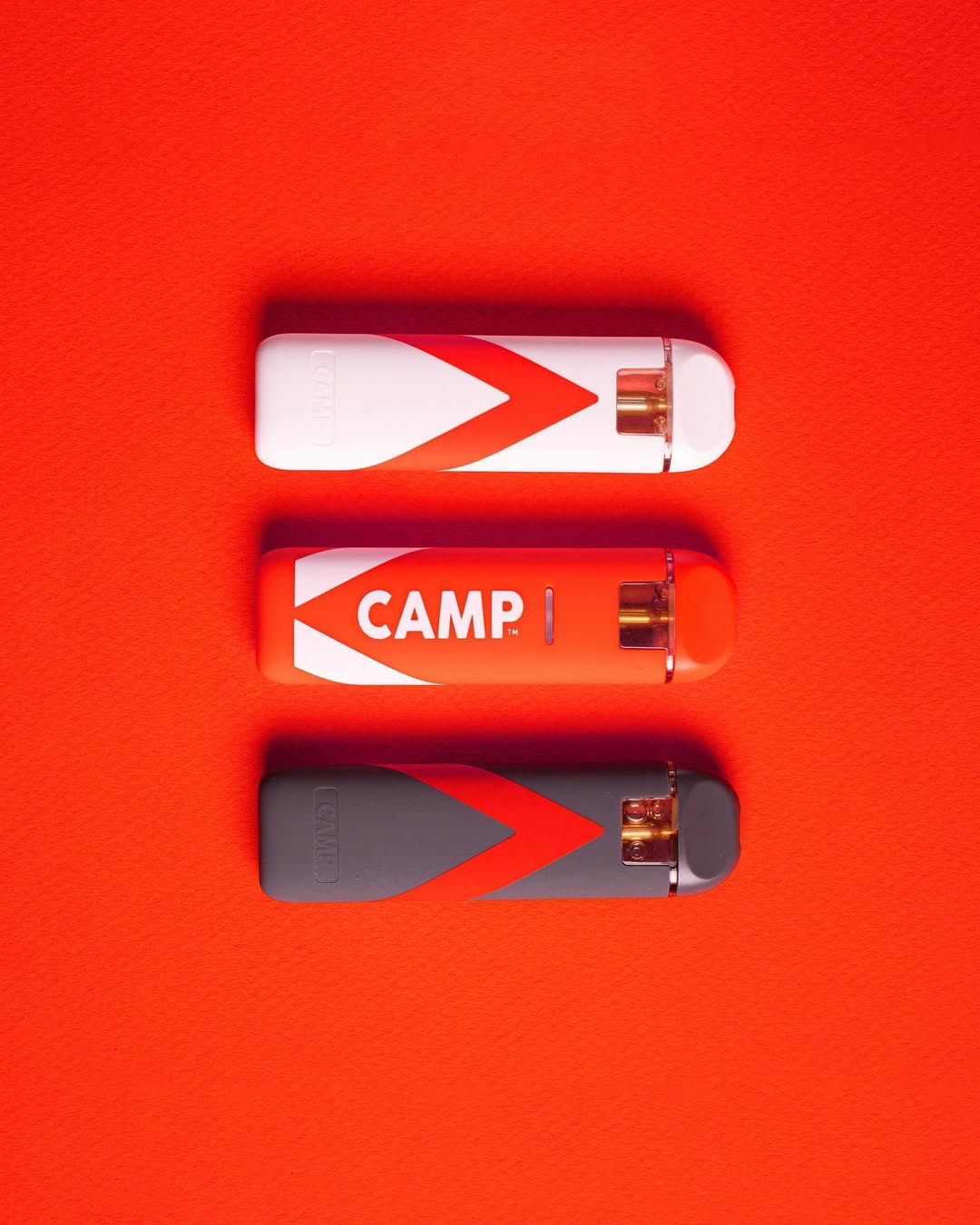 CAMP cannabis brand identity created by Tantrum Agency shown across branded visual applications