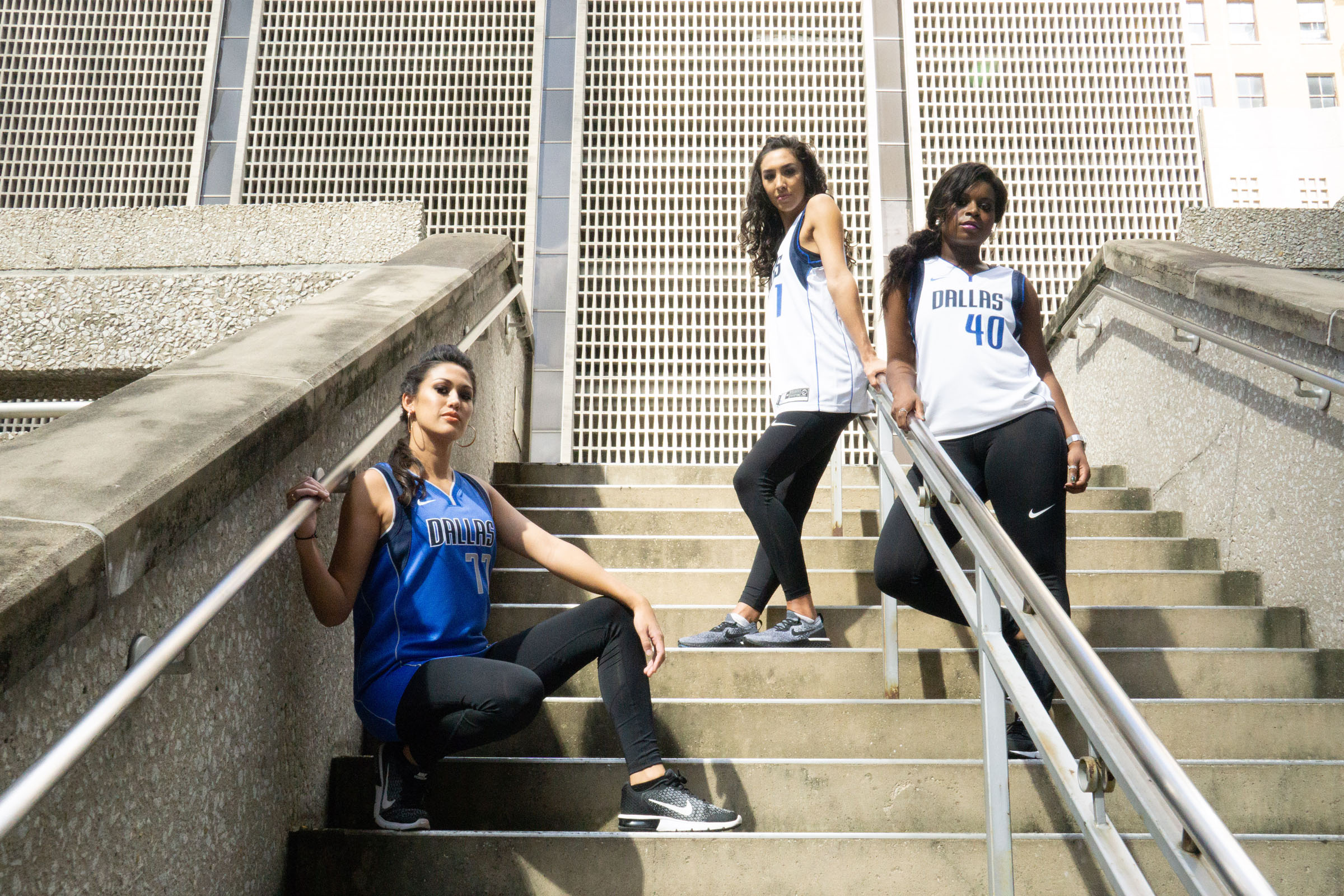 Dallas Mavericks Mavs Shop editorial portrait by Tantrum Agency featuring styled team apparel