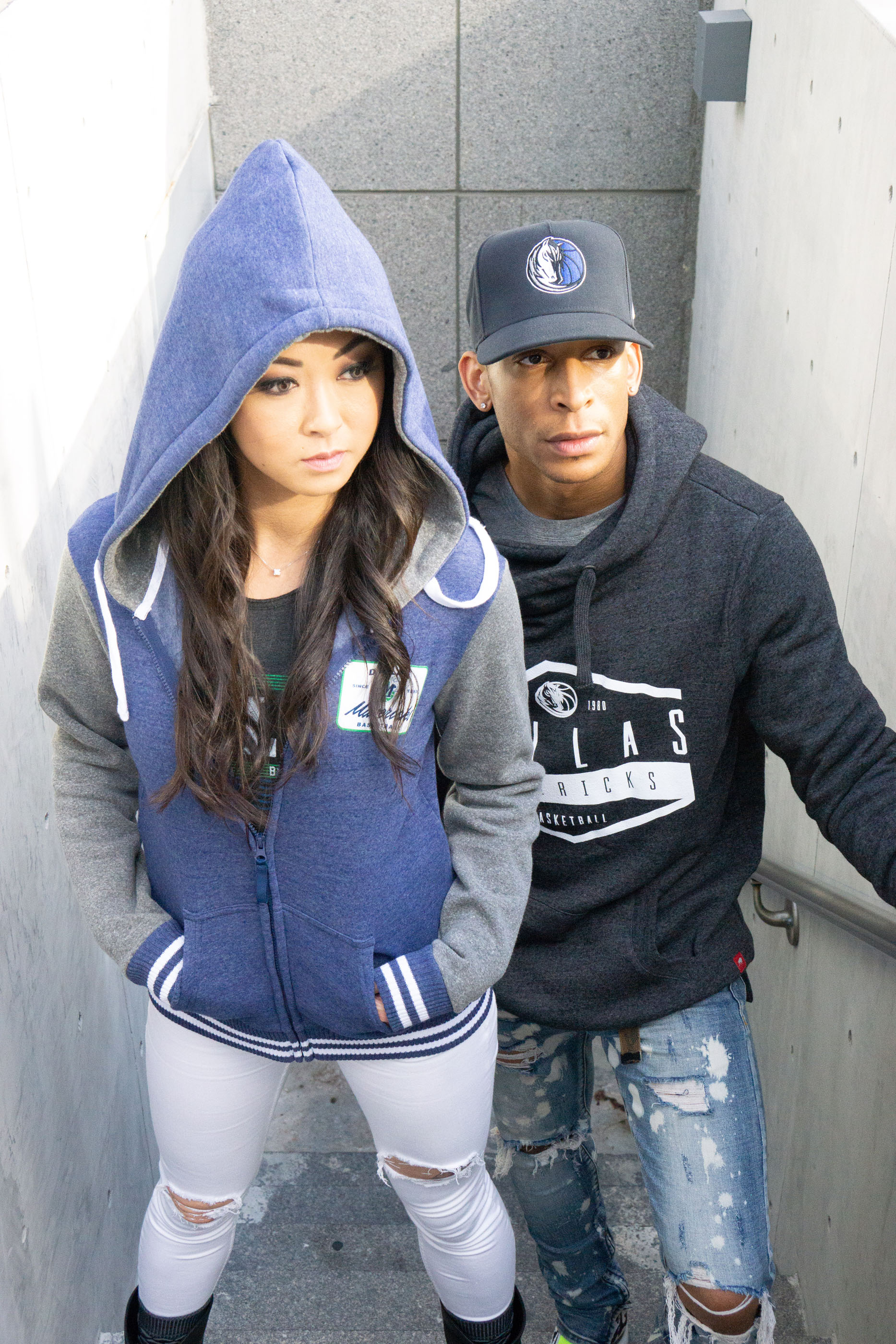 Tantrum Agency retail photography for Dallas Mavericks Mavs Shop presenting fan apparel through a contemporary fashion lens