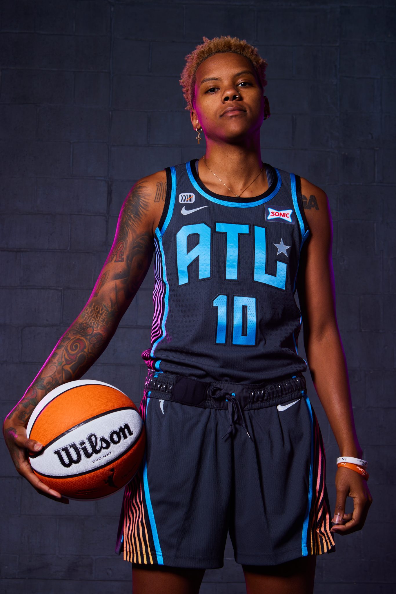 Atlanta Dream Rebel Edition uniform photography showcasing the team identity by Tantrum Agency