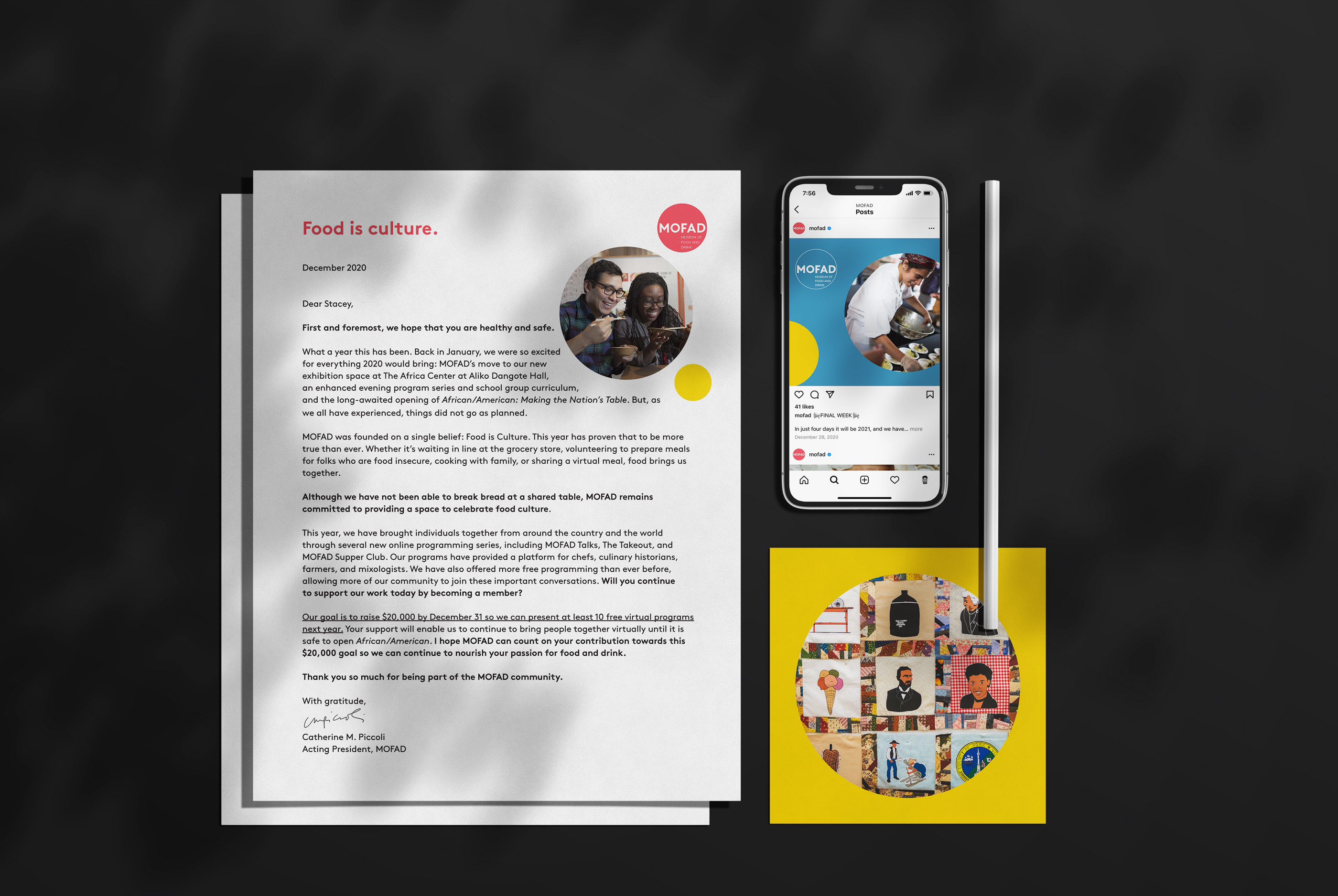 Tantrum Agency digital and donor communications for MOFAD’s AFRICAN/AMERICAN exhibition