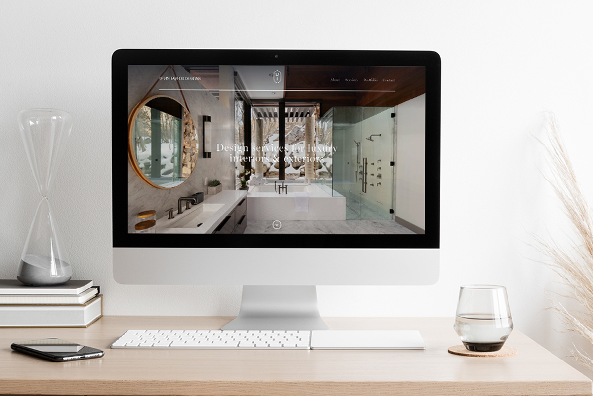 Devin Taylor Designs website designed by Tantrum Agency displayed on a desktop screen