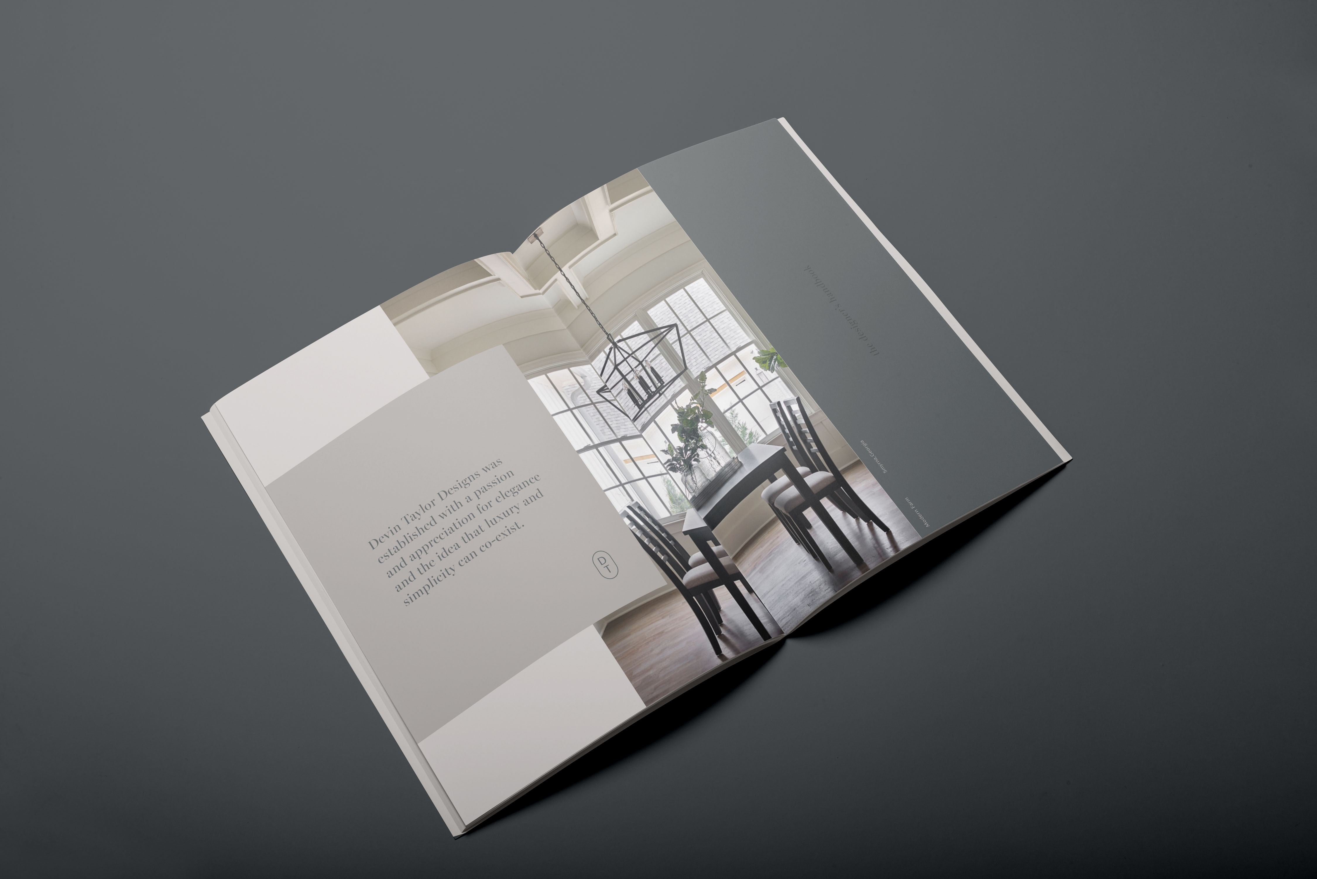 Tantrum Agency brand collateral for Devin Taylor Designs reflecting the studio’s luxury and simplicity