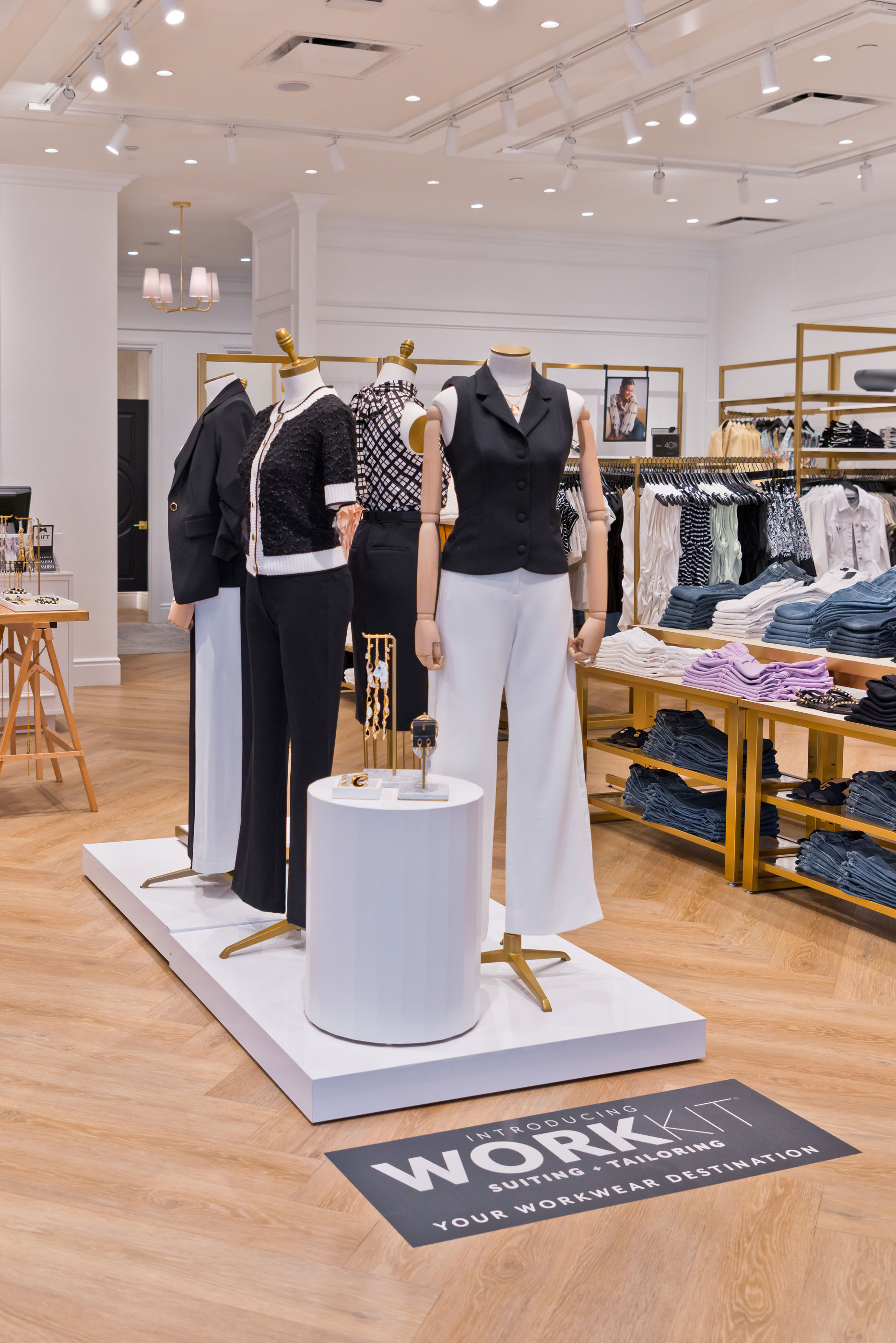 White House Black Market Work Kit in-store display designed by Tantrum Agency