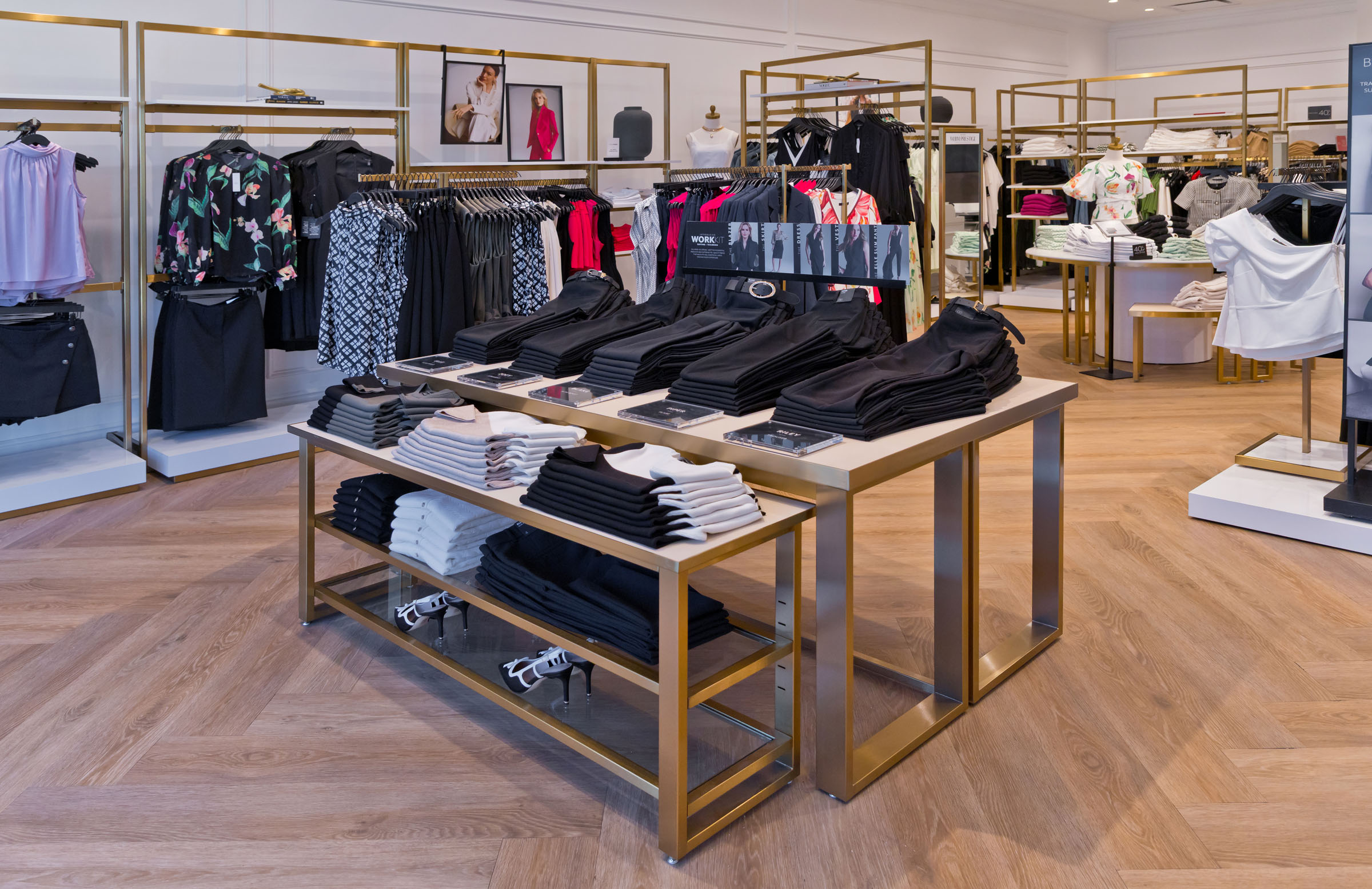 Tantrum Agency Work Kit retail creative featuring White House Black Market fashion and campaign messaging
