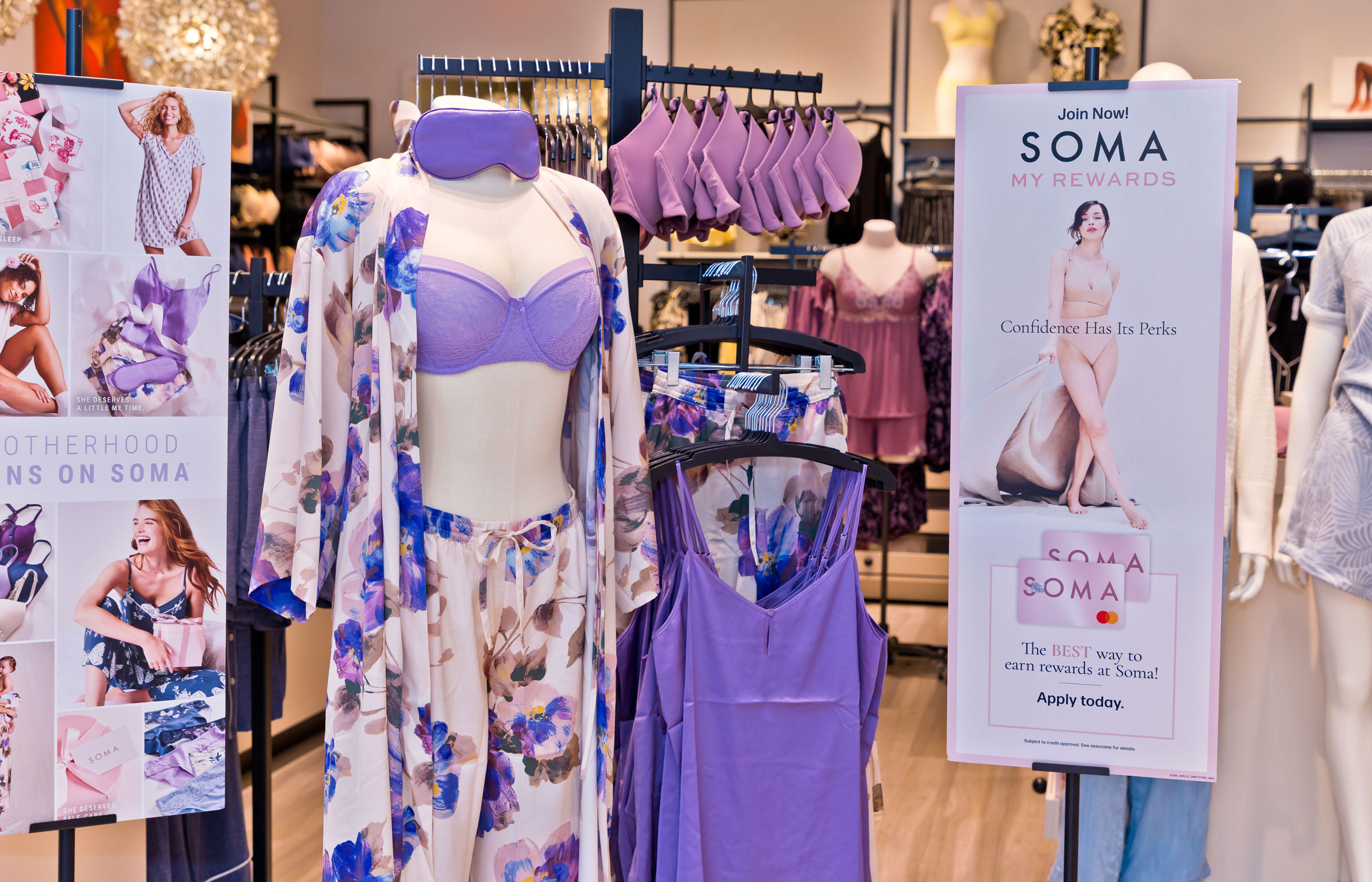 Tantrum Agency Soma My Rewards loyalty program identity shown across branded customer materials