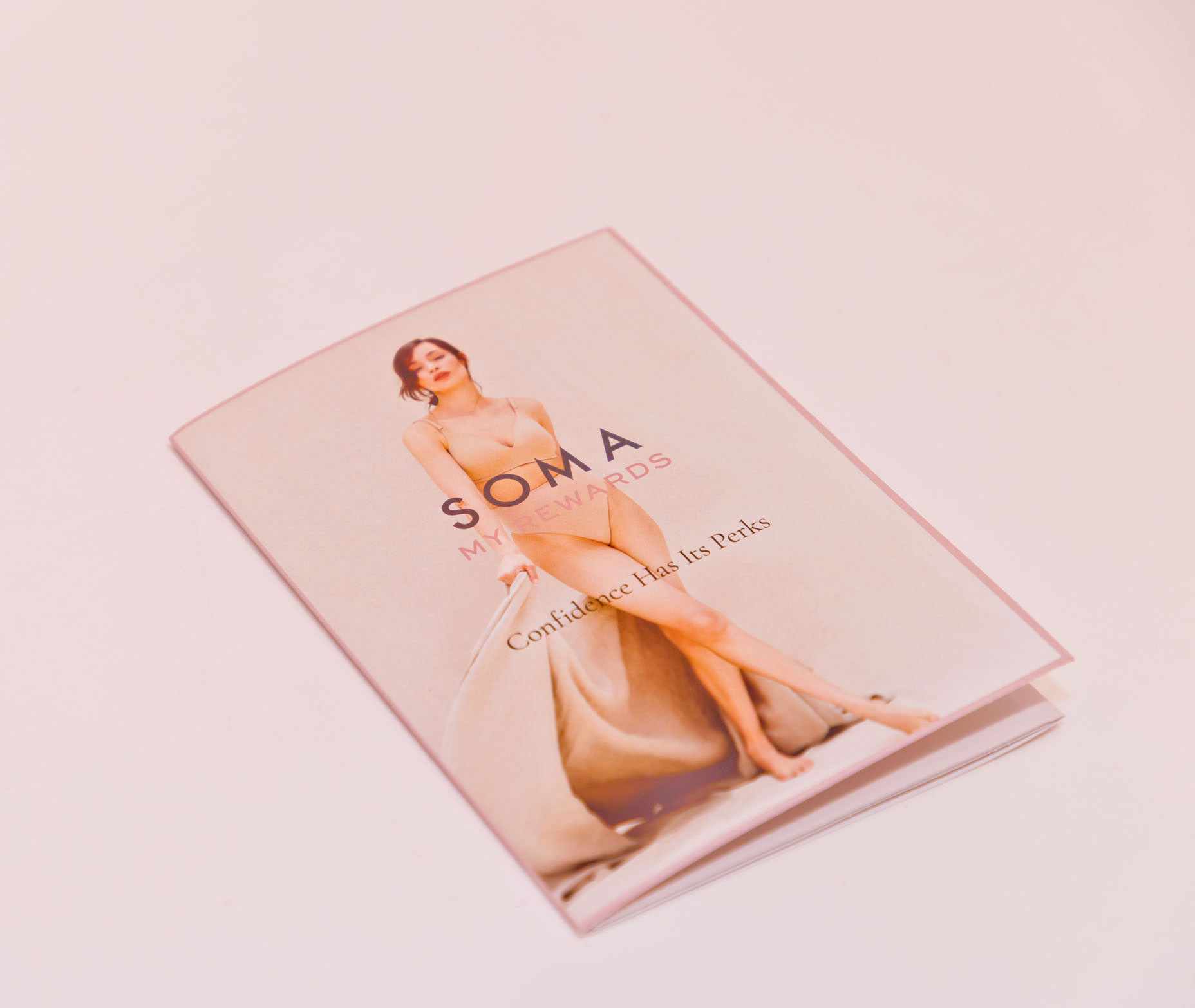 Soma My Rewards loyalty program design by Tantrum Agency shown through premium branded collateral
