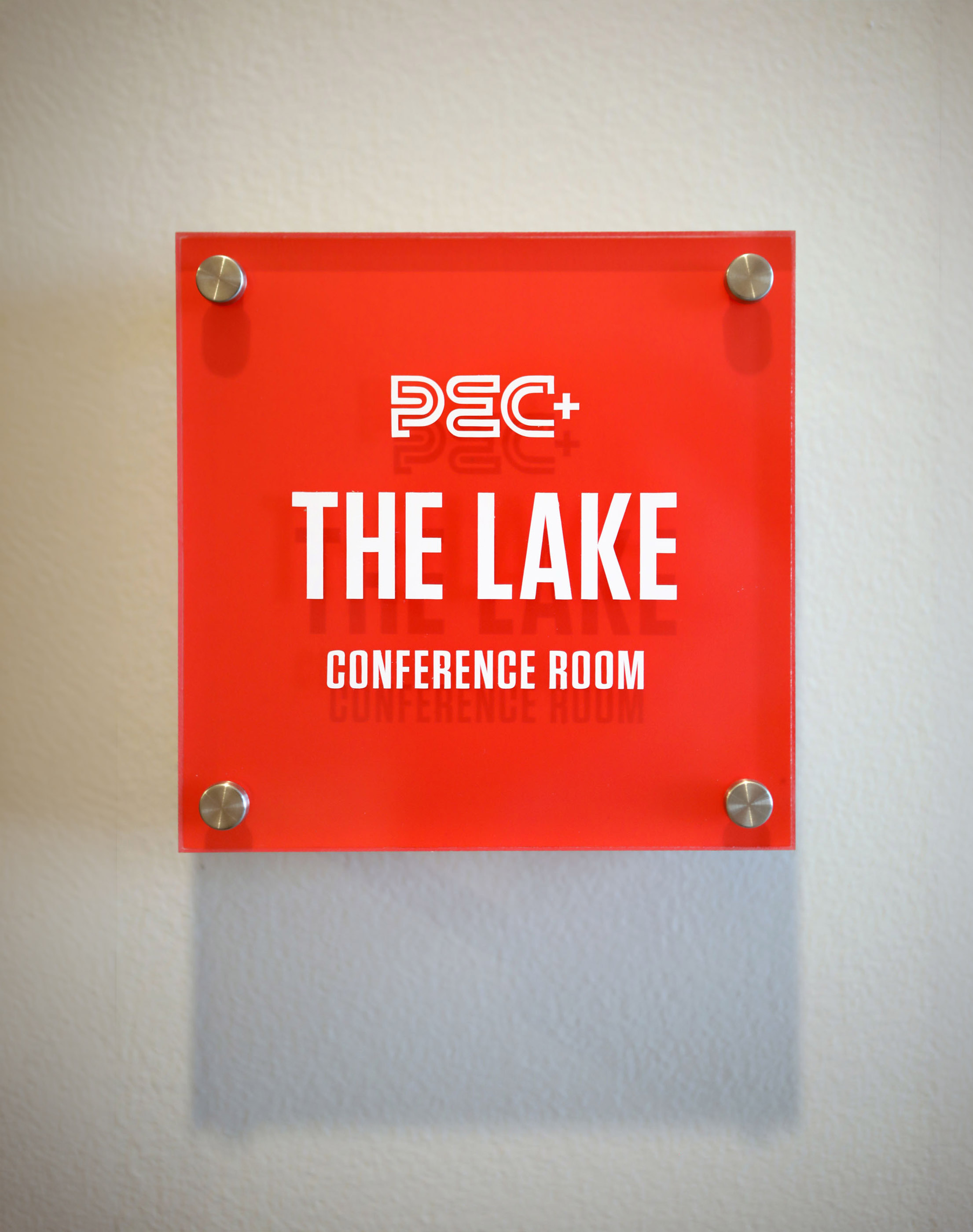 Tantrum Agency PEC+ brand identity integrated into the engineering firm’s office environment