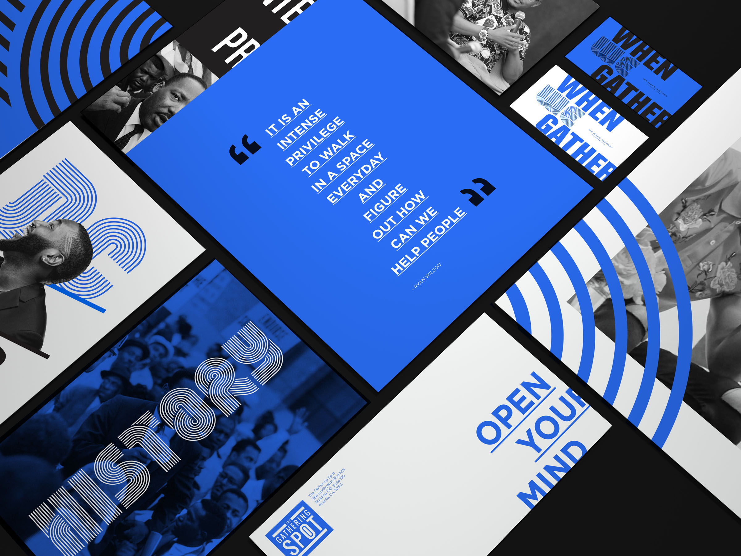 The Gathering Spot TGS Is History poster campaign designed by Tantrum Agency