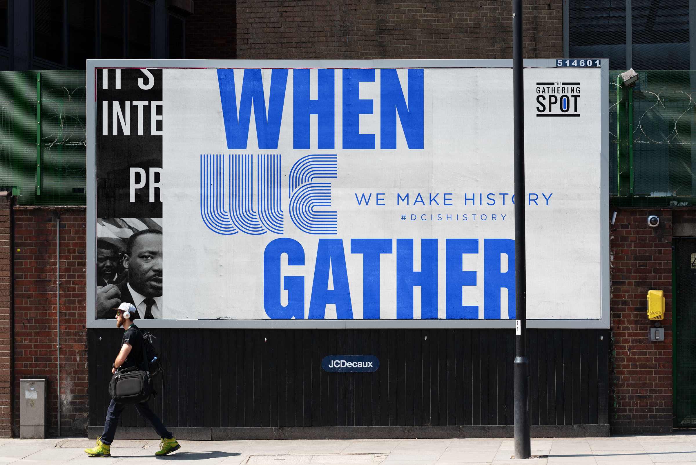 Tantrum Agency TGS Is History campaign displayed on an outdoor billboard in Washington, D.C.