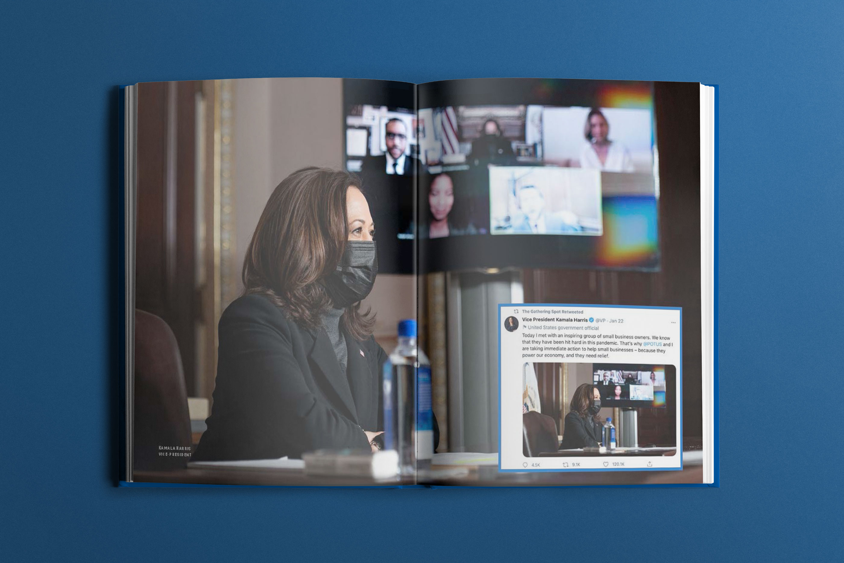 Tantrum Agency editorial design for The Gathering Spot Yearbook Vol. 2 using a darker visual language after the COVID-19 shutdown