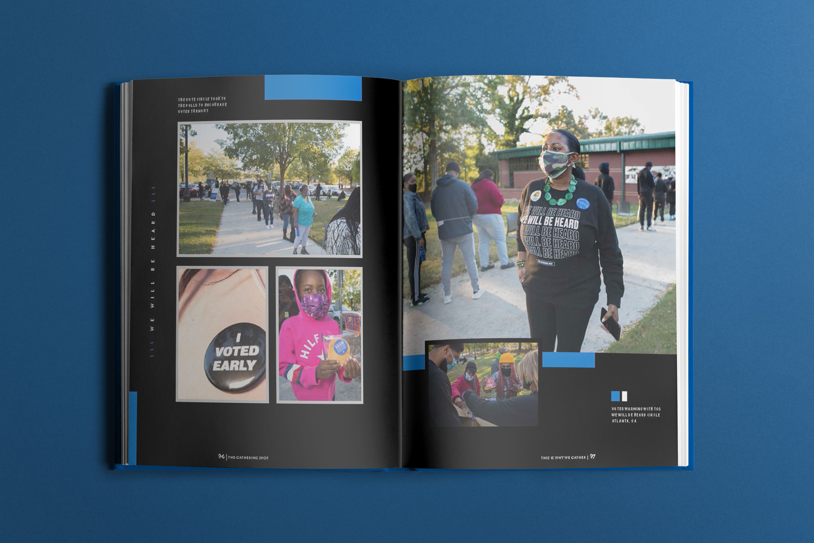 The Gathering Spot Yearbook Vol. 2 editorial spread by Tantrum Agency documenting an altered sense of community during COVID-19