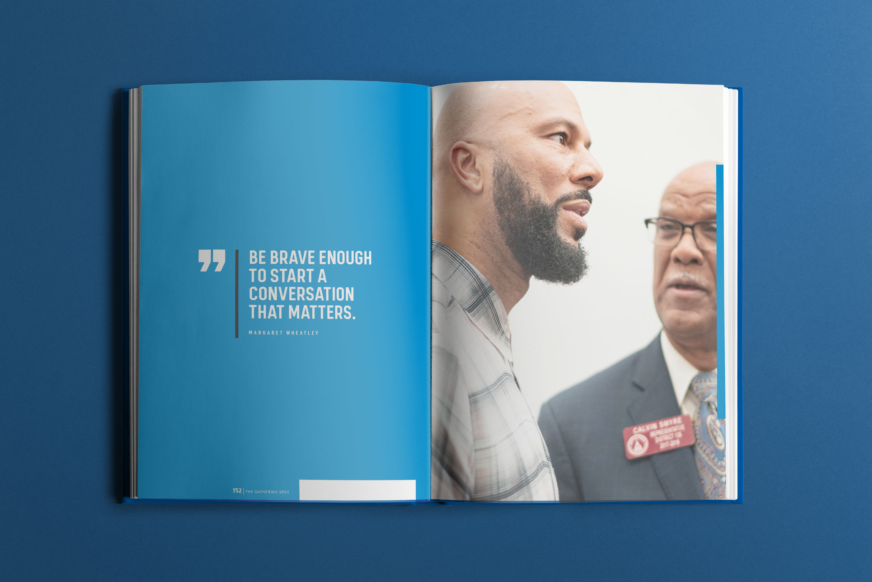 The Gathering Spot Yearbook Vol. 1 editorial spread designed by Tantrum Agency featuring community photography