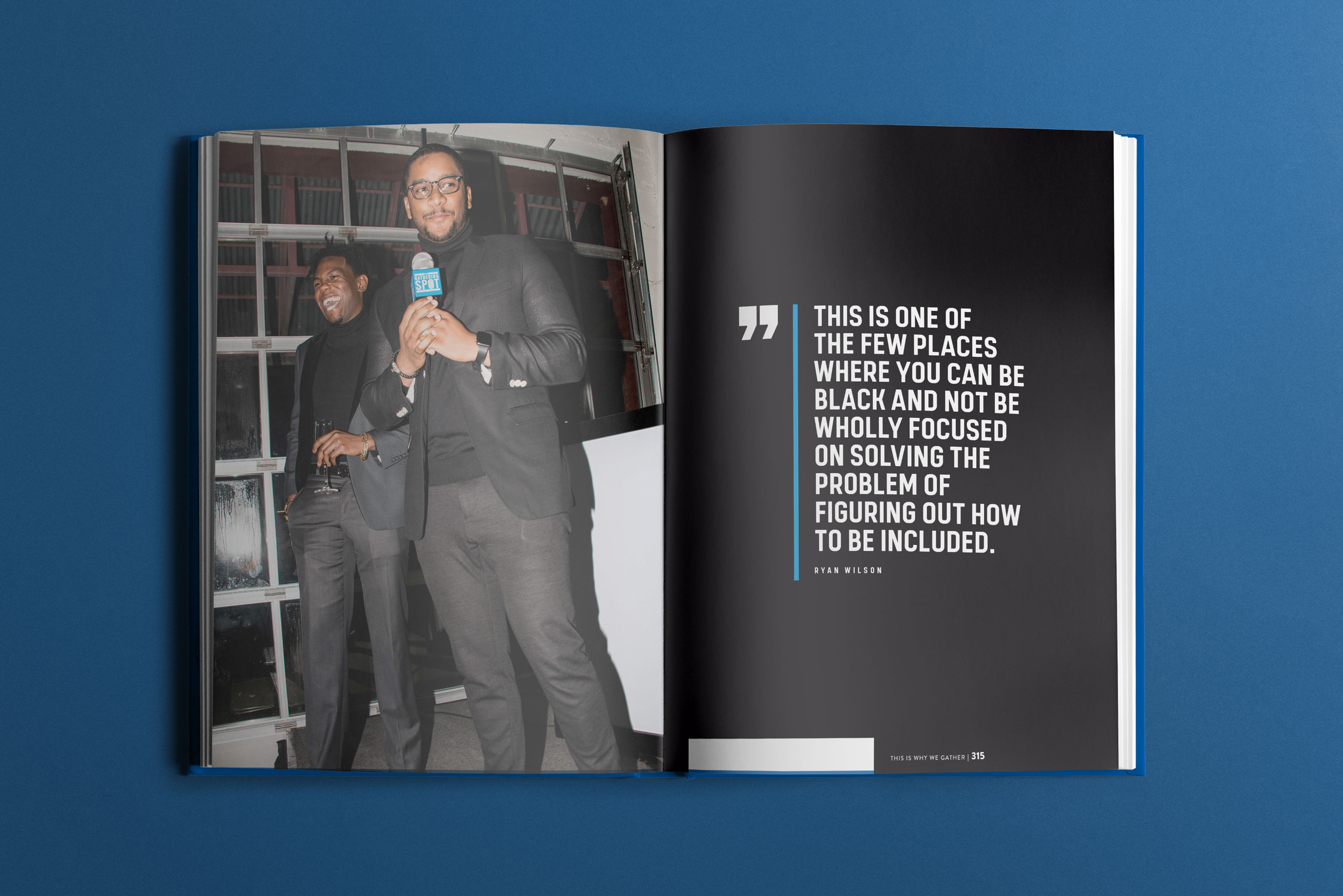 The Gathering Spot Yearbook Vol. 1 designed by Tantrum Agency as an editorial portrait of the TGS community