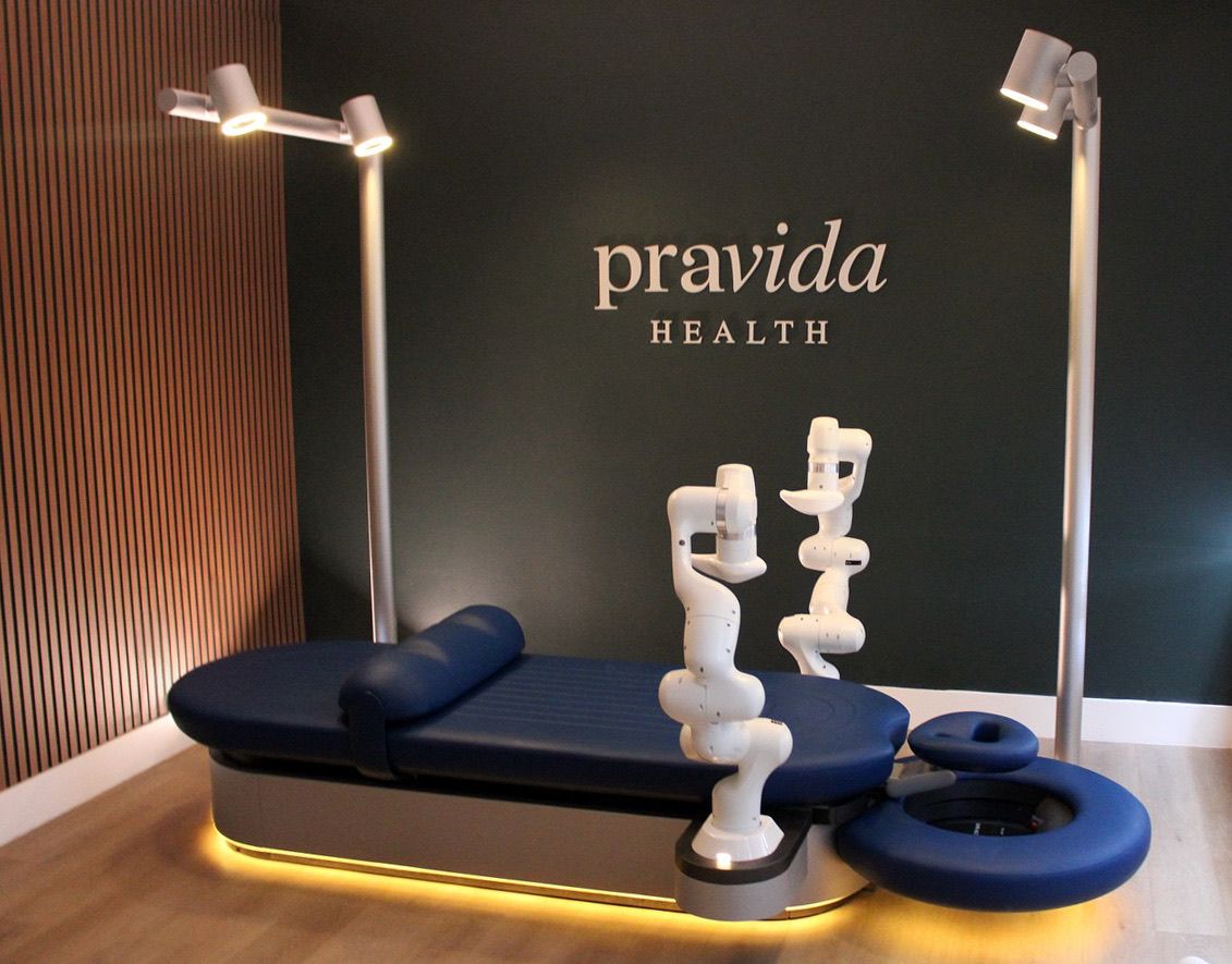Tantrum Agency Pravida Health brand imagery featuring a relaxing wellness treatment