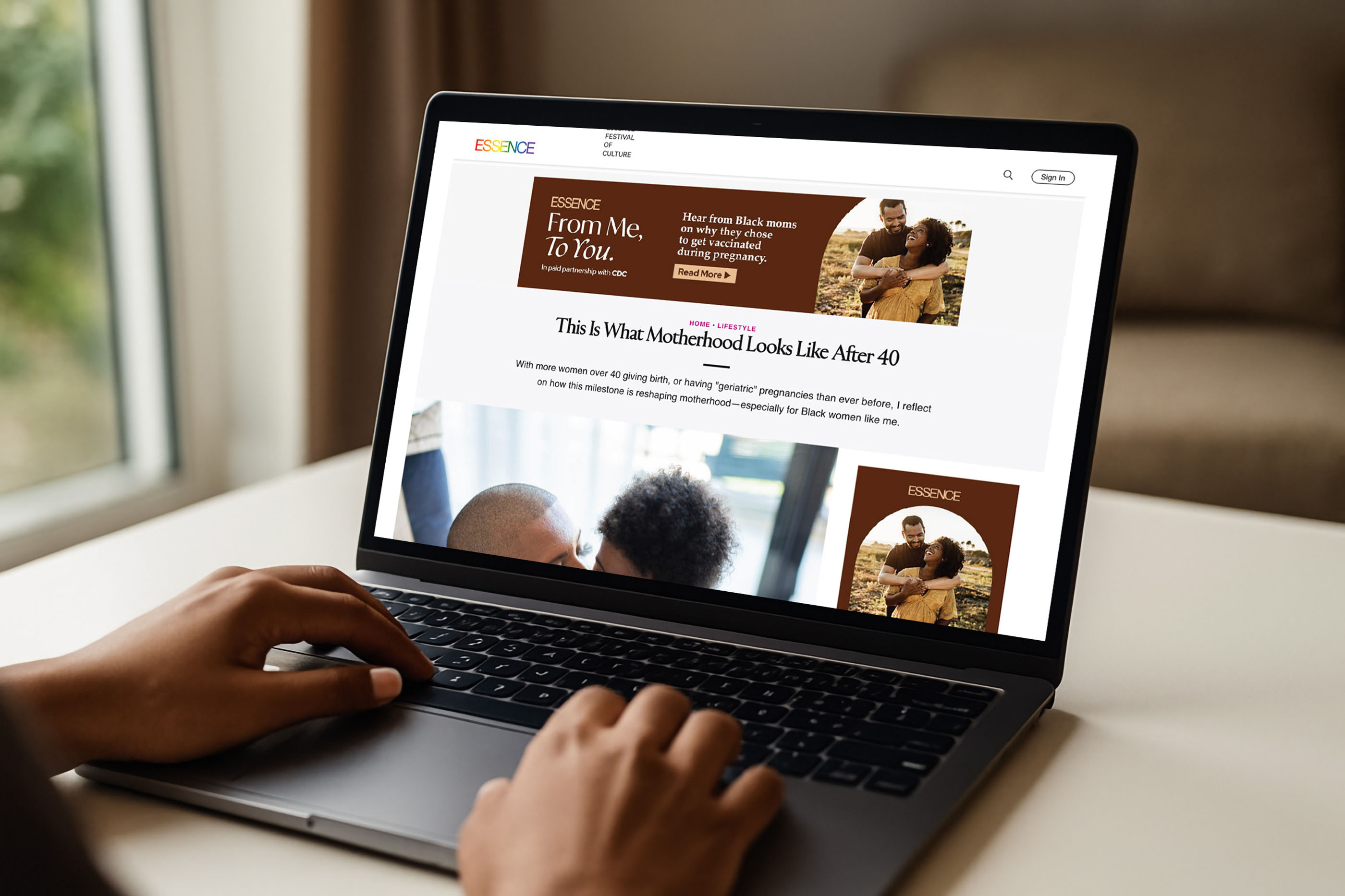 Tantrum Agency digital content for the CDC From Me, To You campaign shown across maternal vaccination resources and campaign graphics