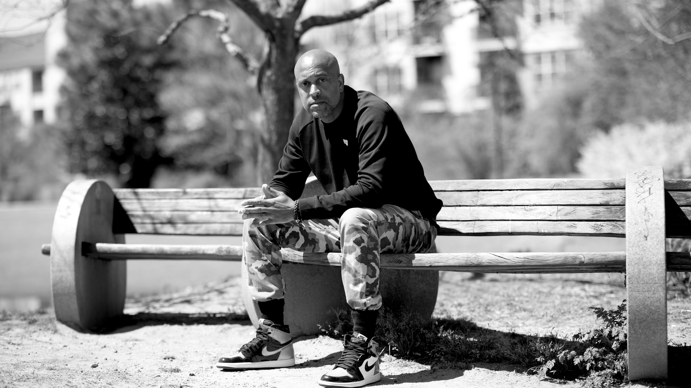 Darius Billings, creator of The Athlete’s Foot StAART program, featured in campaign photography supporting the Tantrum Agency brand identity