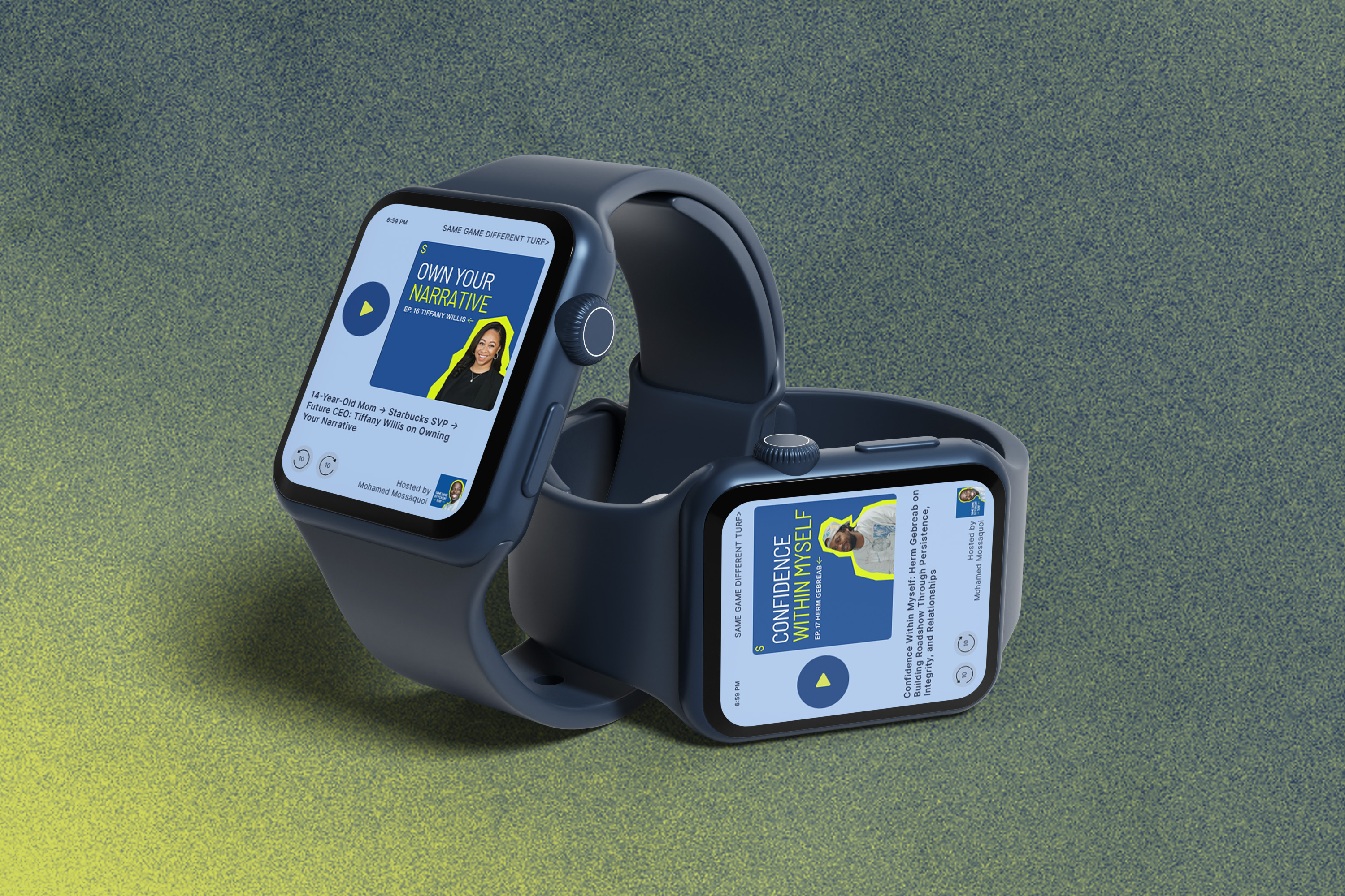 Tantrum Agency Same Game Different Turf digital branding displayed on a smartwatch