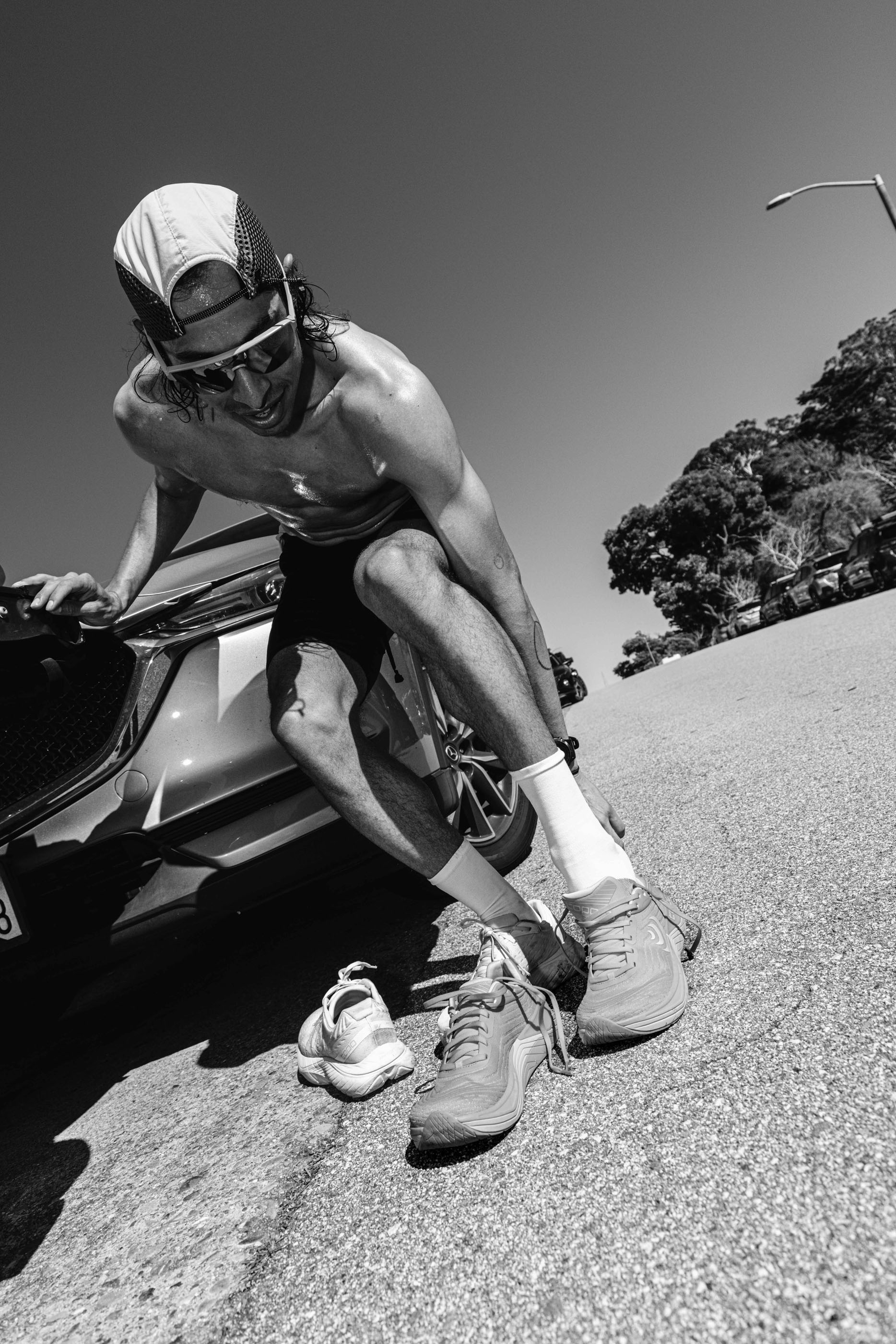 Tantrum Agency branding for Topo Athletic featuring lifestyle photography of a runner