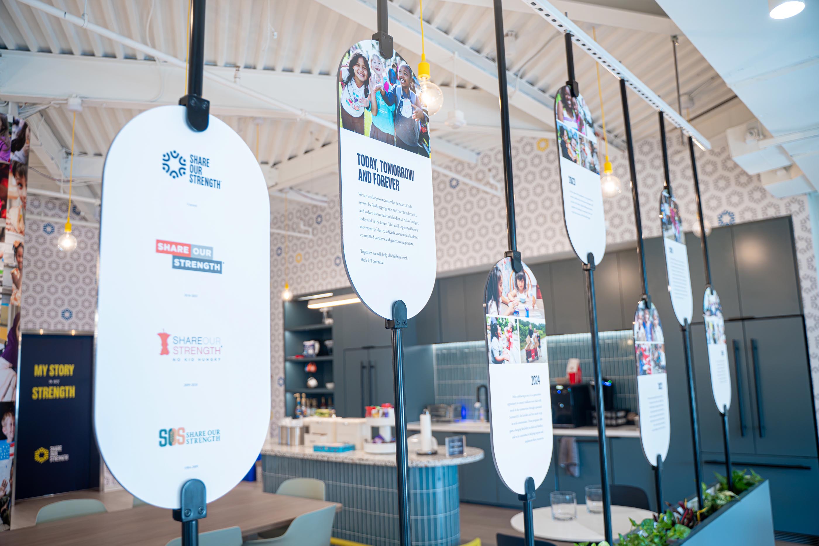 Share Our Strength brand imagery by Tantrum Agency reinforcing collective action and community impact