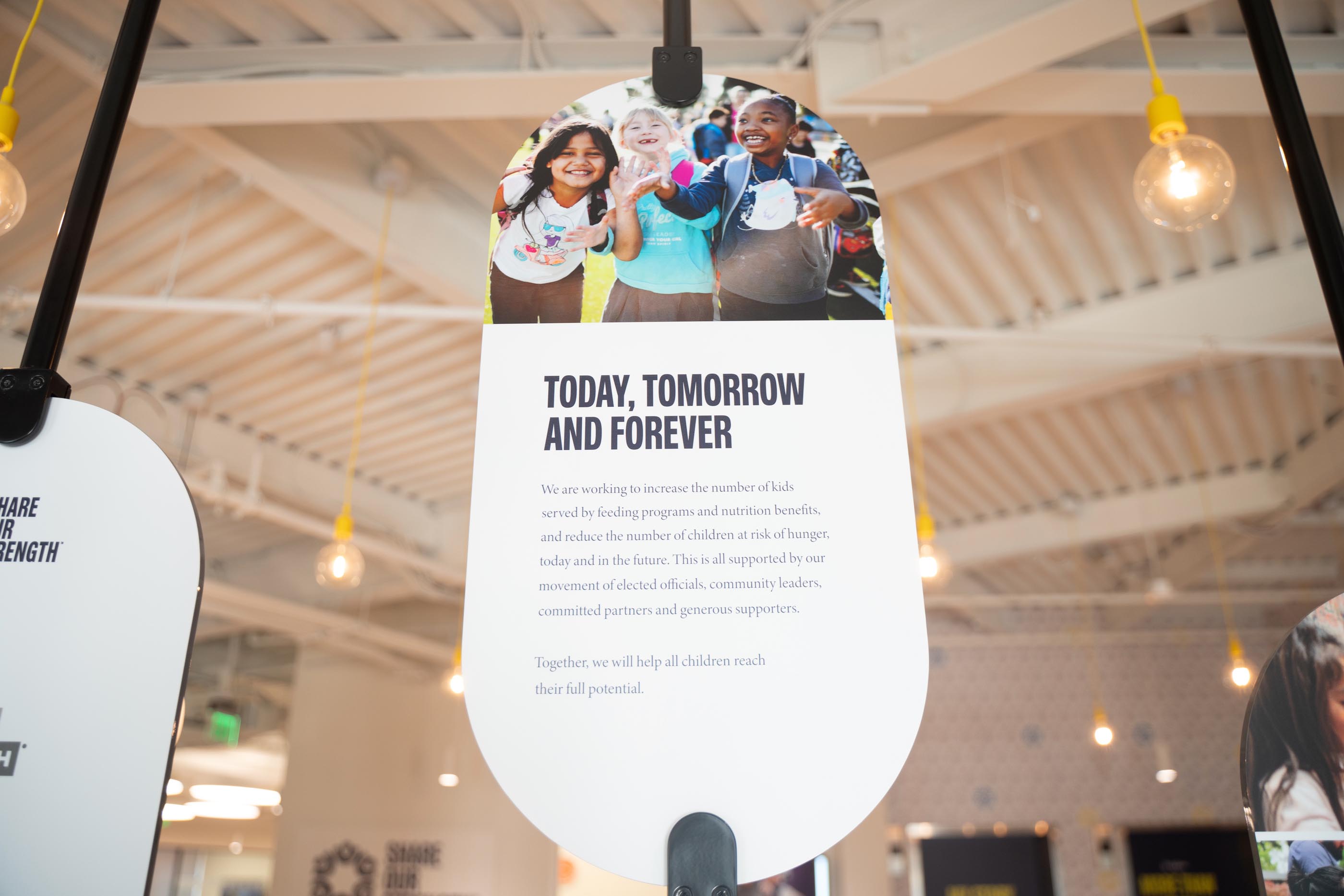 Tantrum Agency Share Our Strength creative supporting the Today, Tomorrow, Forever messaging platform