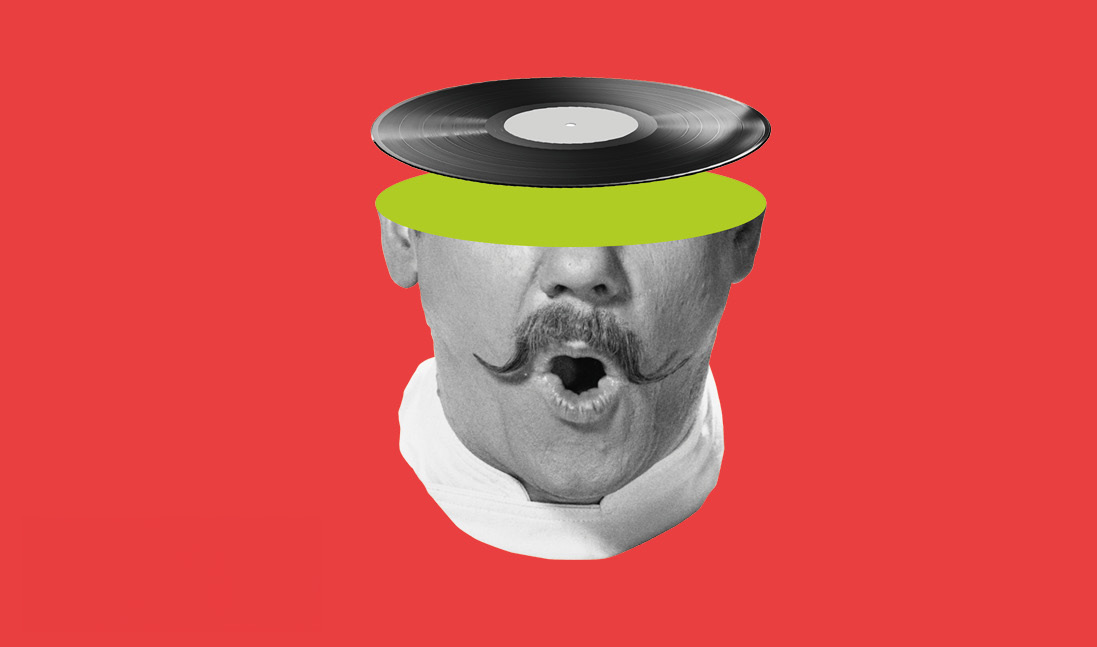 Tantrum Agency FRQNCY Media brand identity featuring vintage sound imagery and contemporary collage