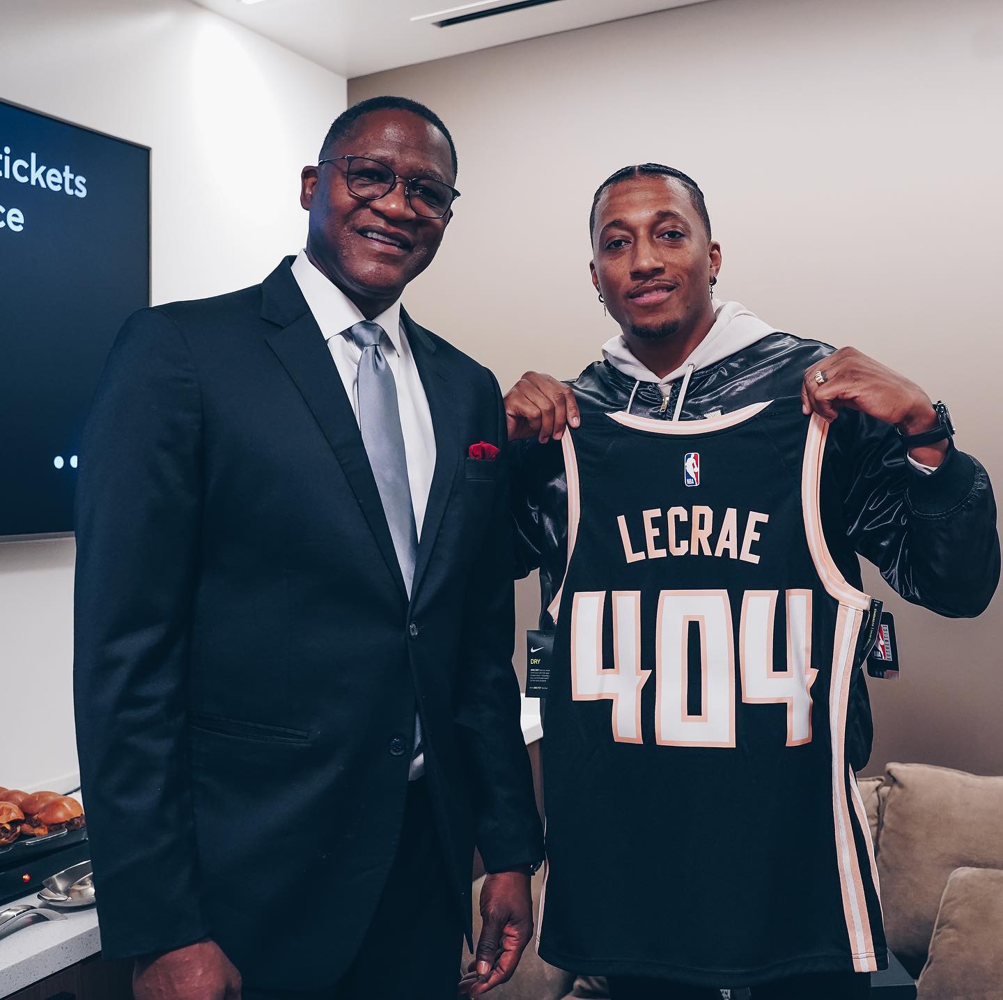 Atlanta Hawks Peachtree City Edition branding by Tantrum Agency given to Lecrae featuring Atlanta area code 404