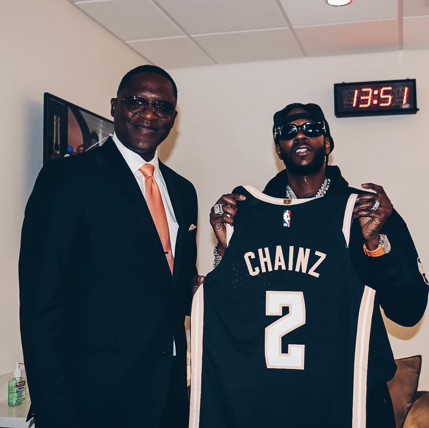Atlanta Hawks Peachtree City Edition branding by Tantrum Agency gifted to 2 Chainz