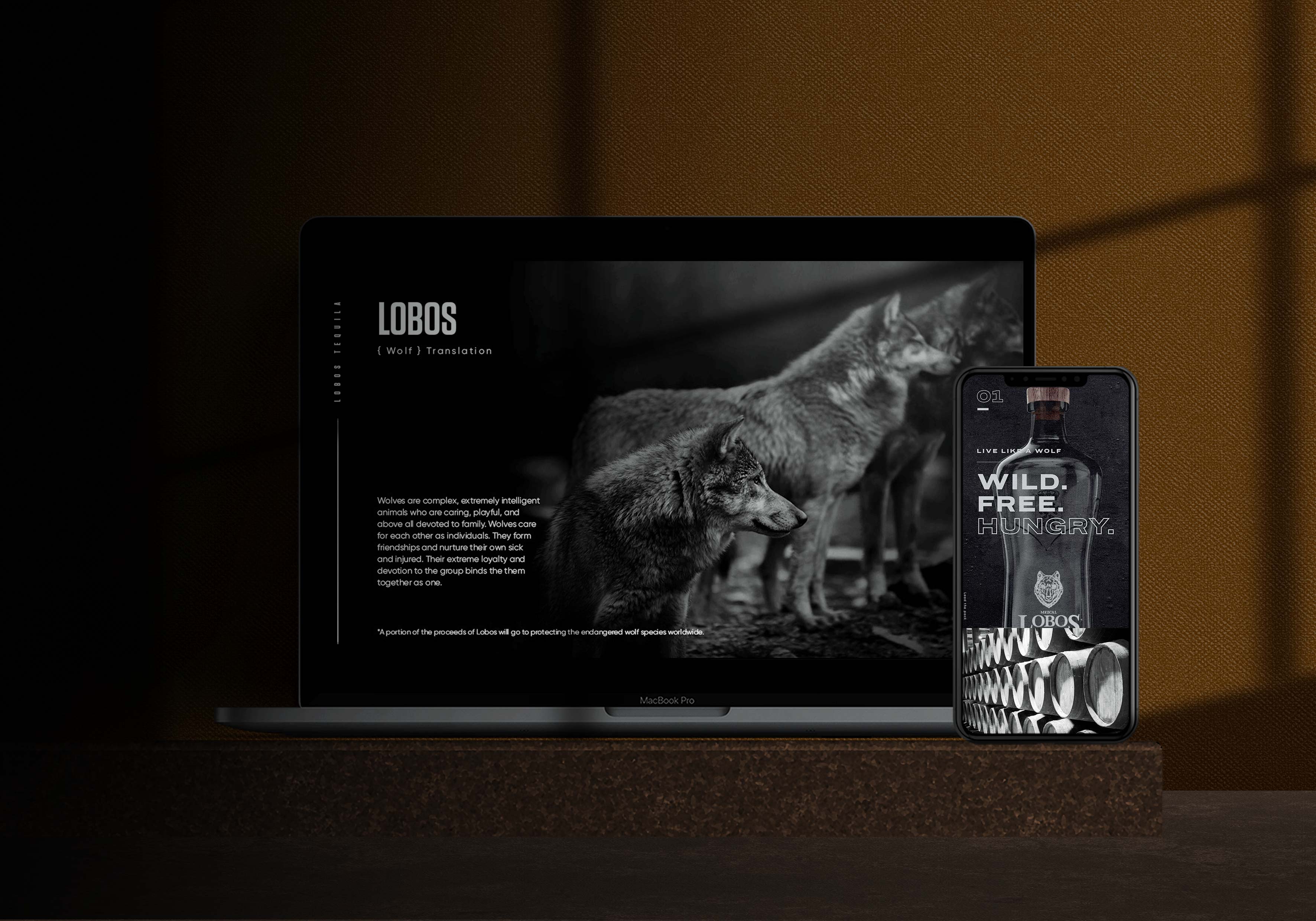 Lobos 1707 investor presentation designed by Tantrum Agency to introduce the premium spirits brand