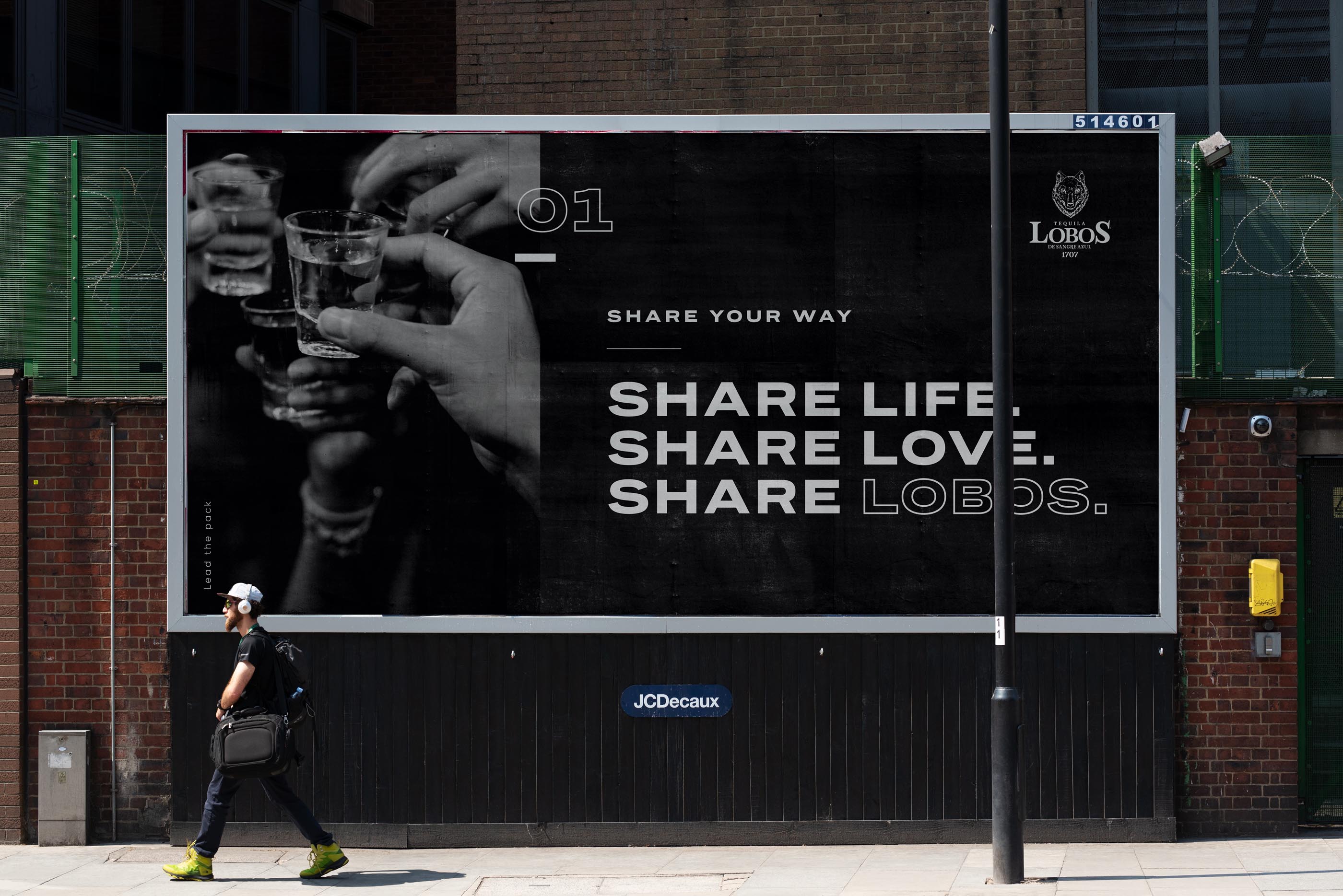 Tantrum Agency Strength of the Pack campaign for Lobos 1707 displayed on an outdoor billboard