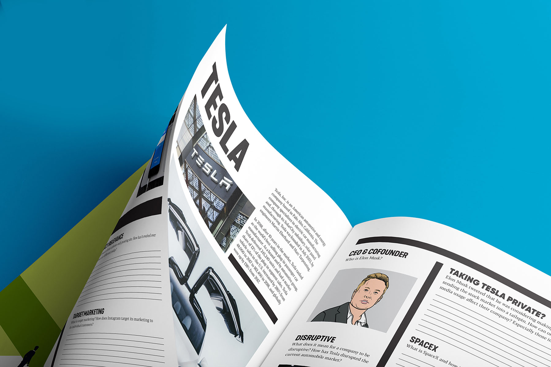 Lacuna educational workbook created by Tantrum Agency for Charlotte-Mecklenburg Schools to connect students with creative careers