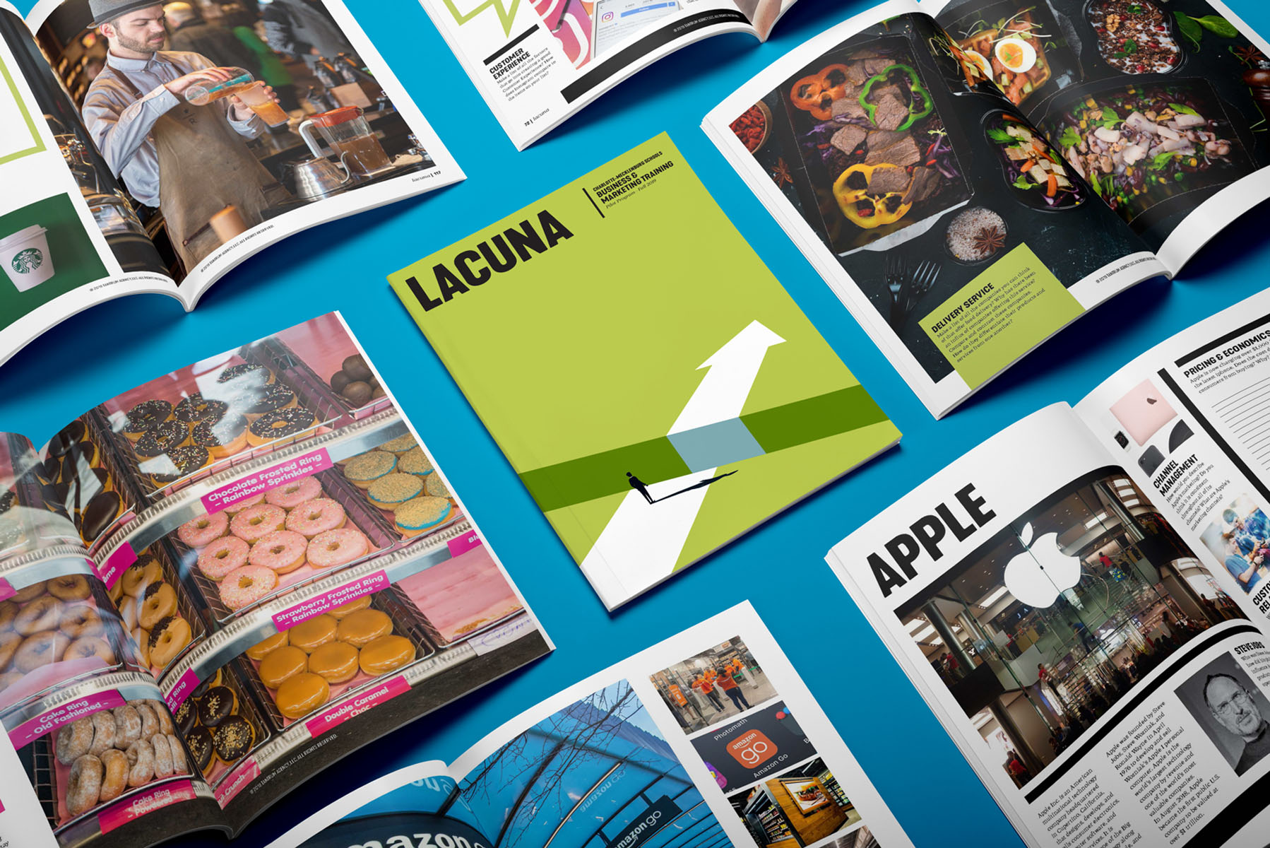 Tantrum Agency Lacuna curriculum for Charlotte-Mecklenburg Schools shown through a branded marketing education workbook