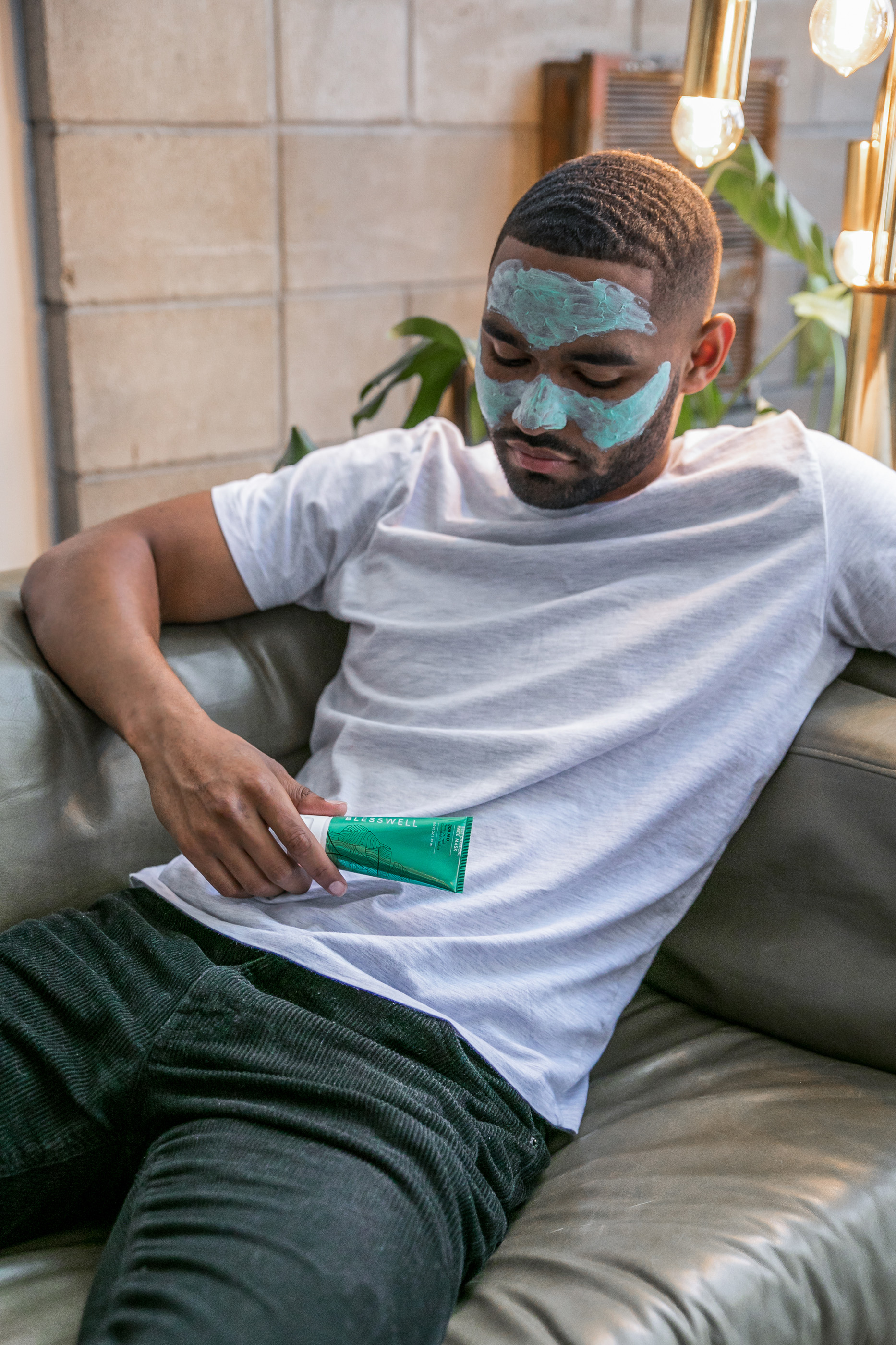 Tantrum Agency branding for BLESSWELL connecting men’s grooming products with wellness and intentional self-care