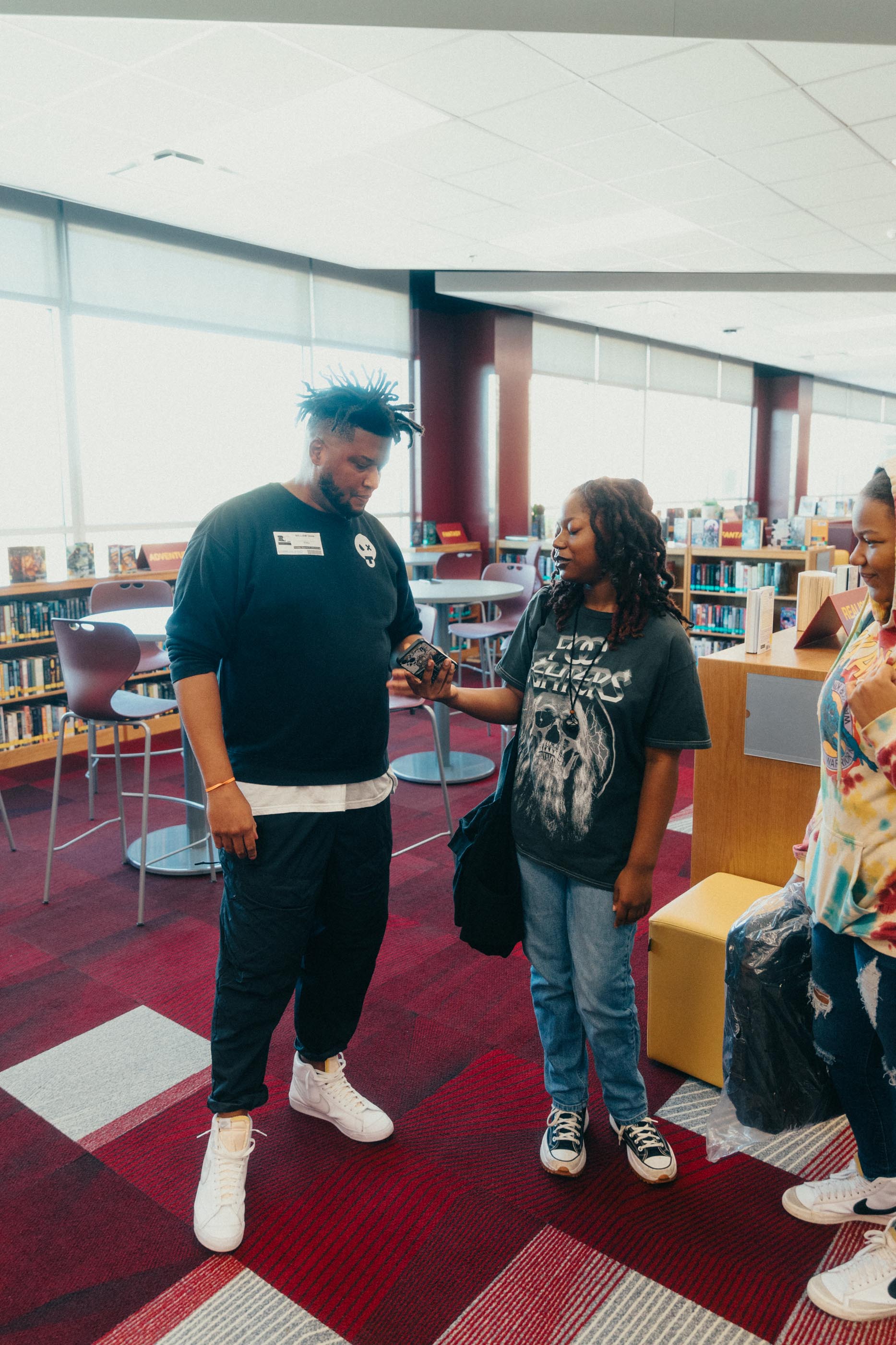 Students participating in a Tantrum Agency creative education and mentorship experience at Wake Forest University
