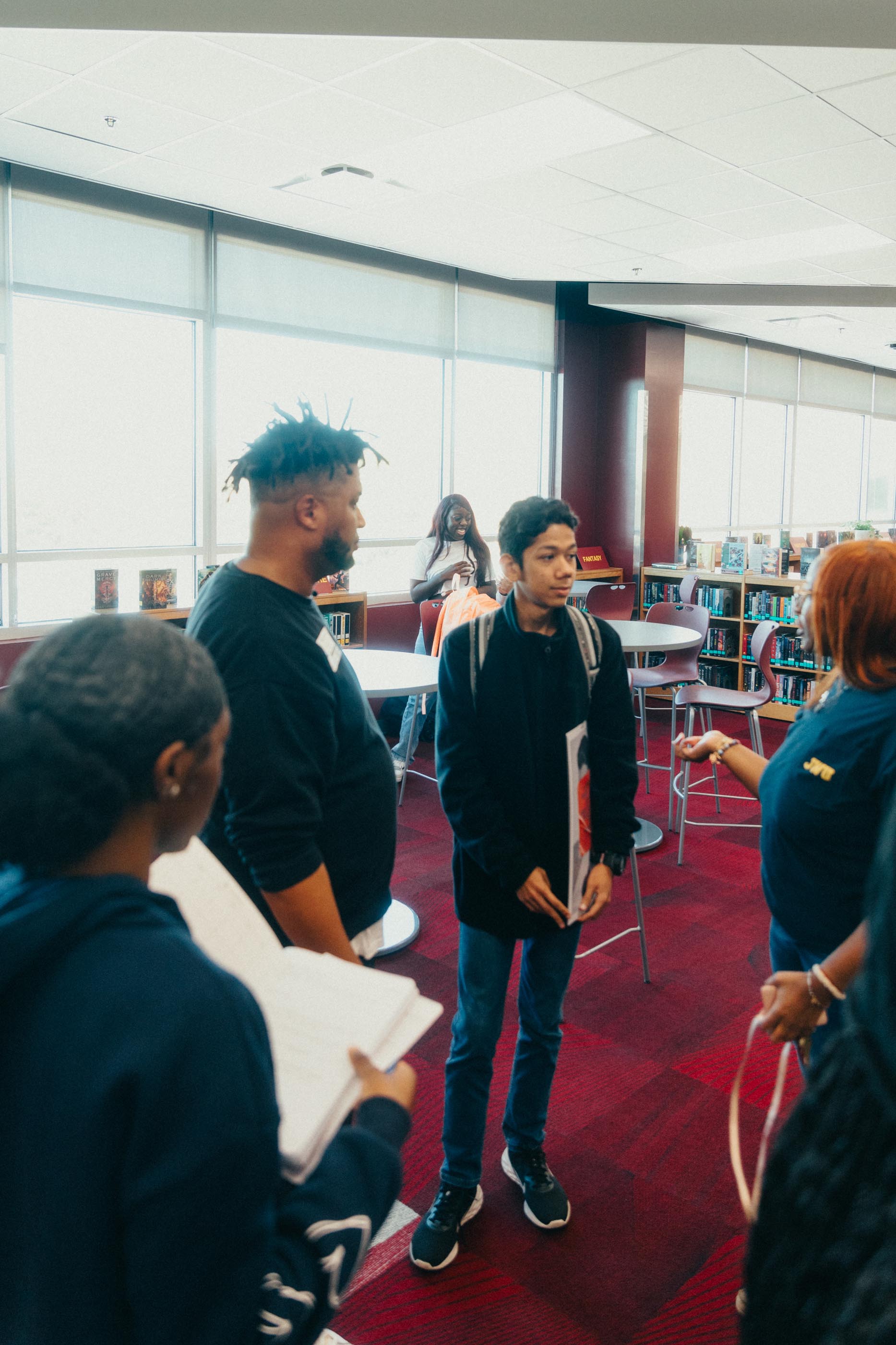 Tantrum Agency connecting with students and young creatives through community outreach at West Charlotte High School 