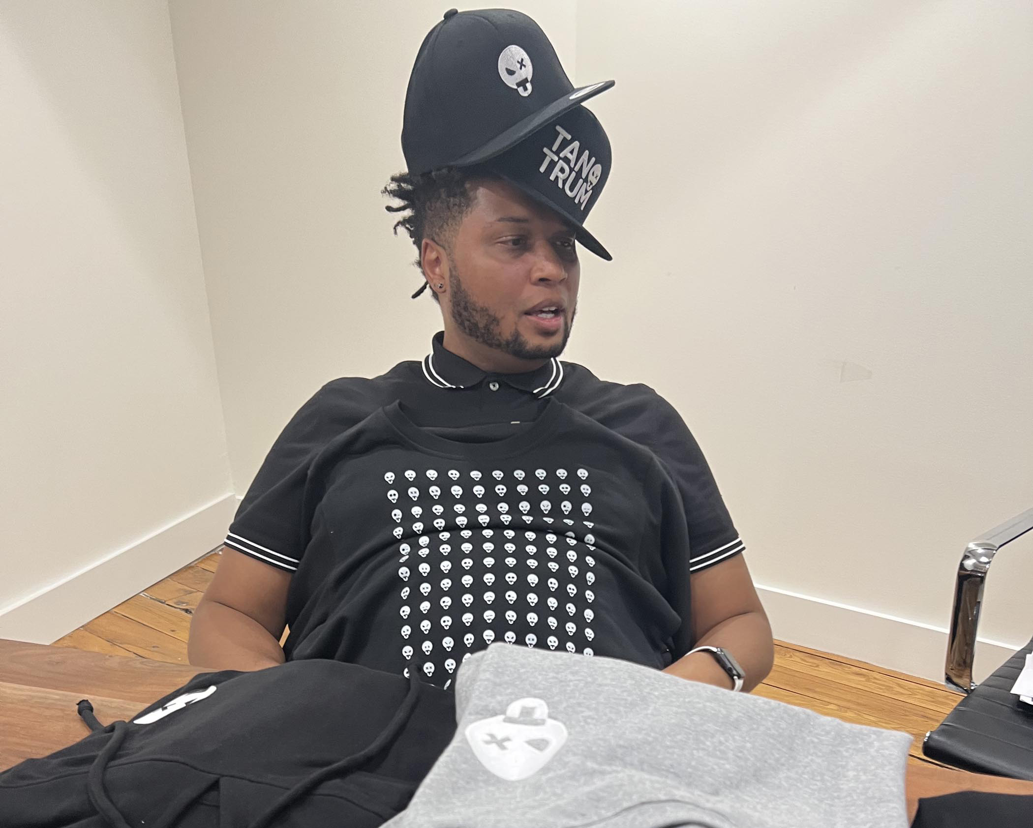 Tantrum Agency founder during a candid working session at the creative agency