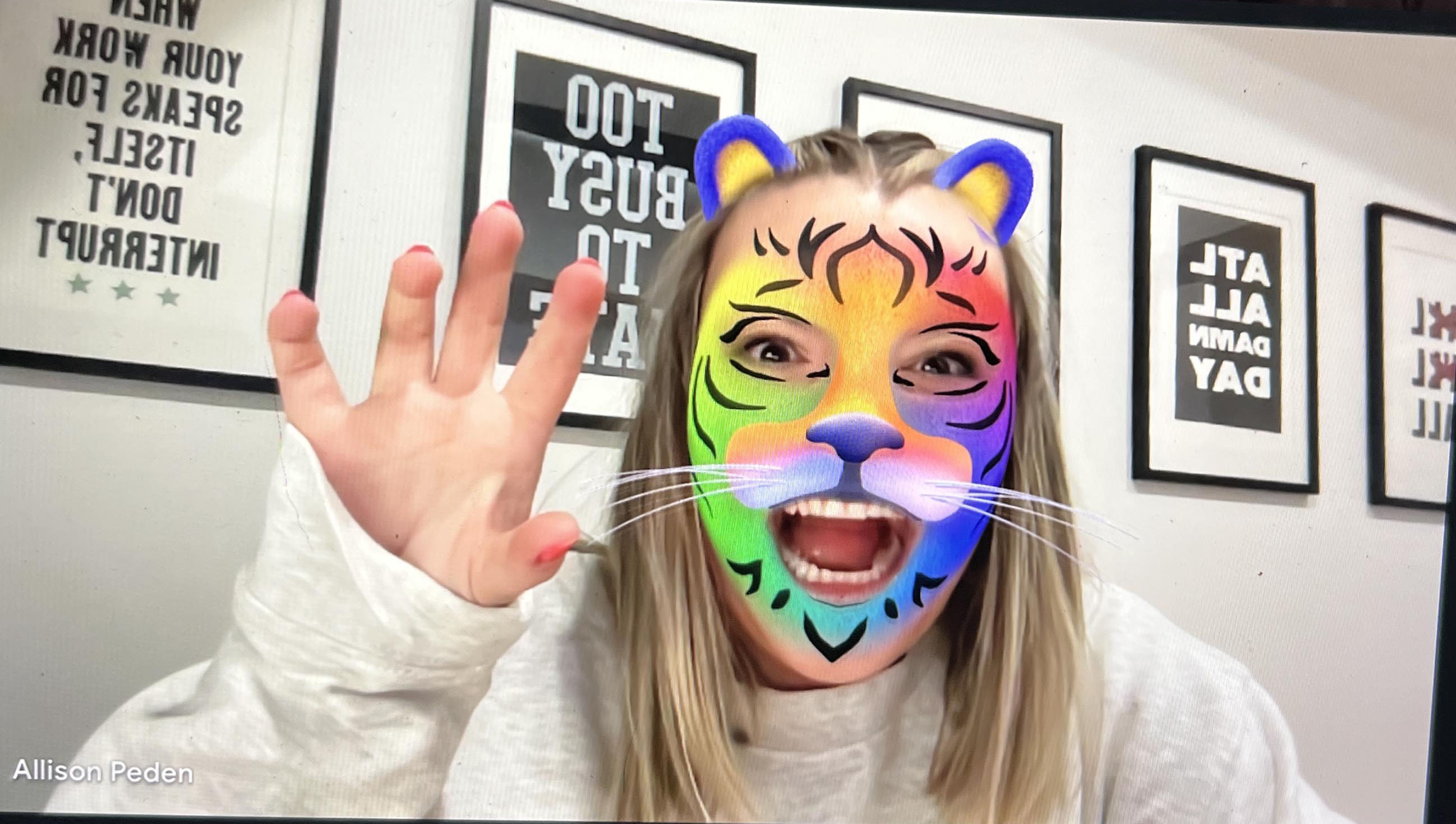 Tantrum Agency team member contributing ideas and utilizing technology during a creative working session