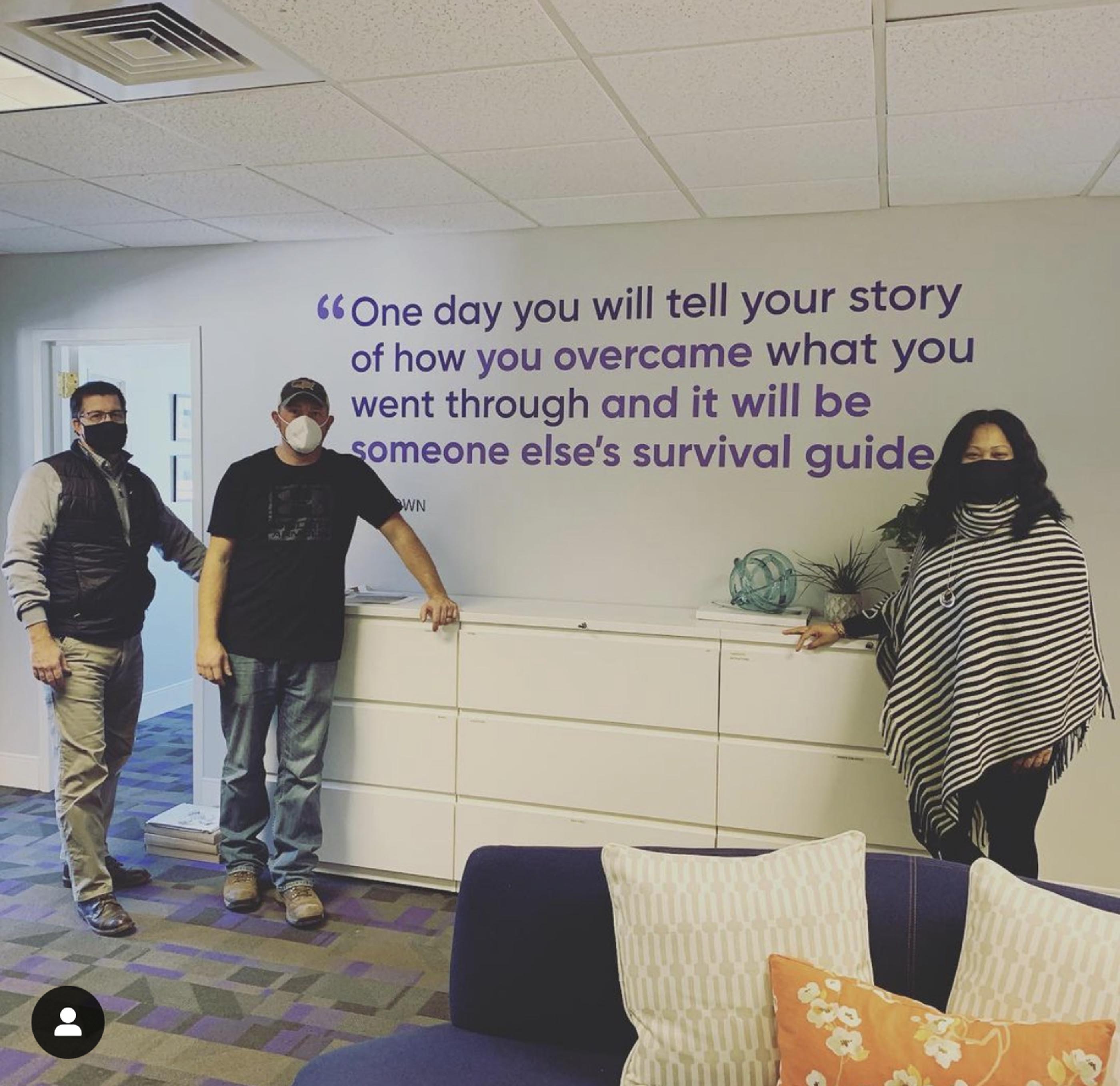 Tantrum Agency team contributing time and hands-on support during a community event
