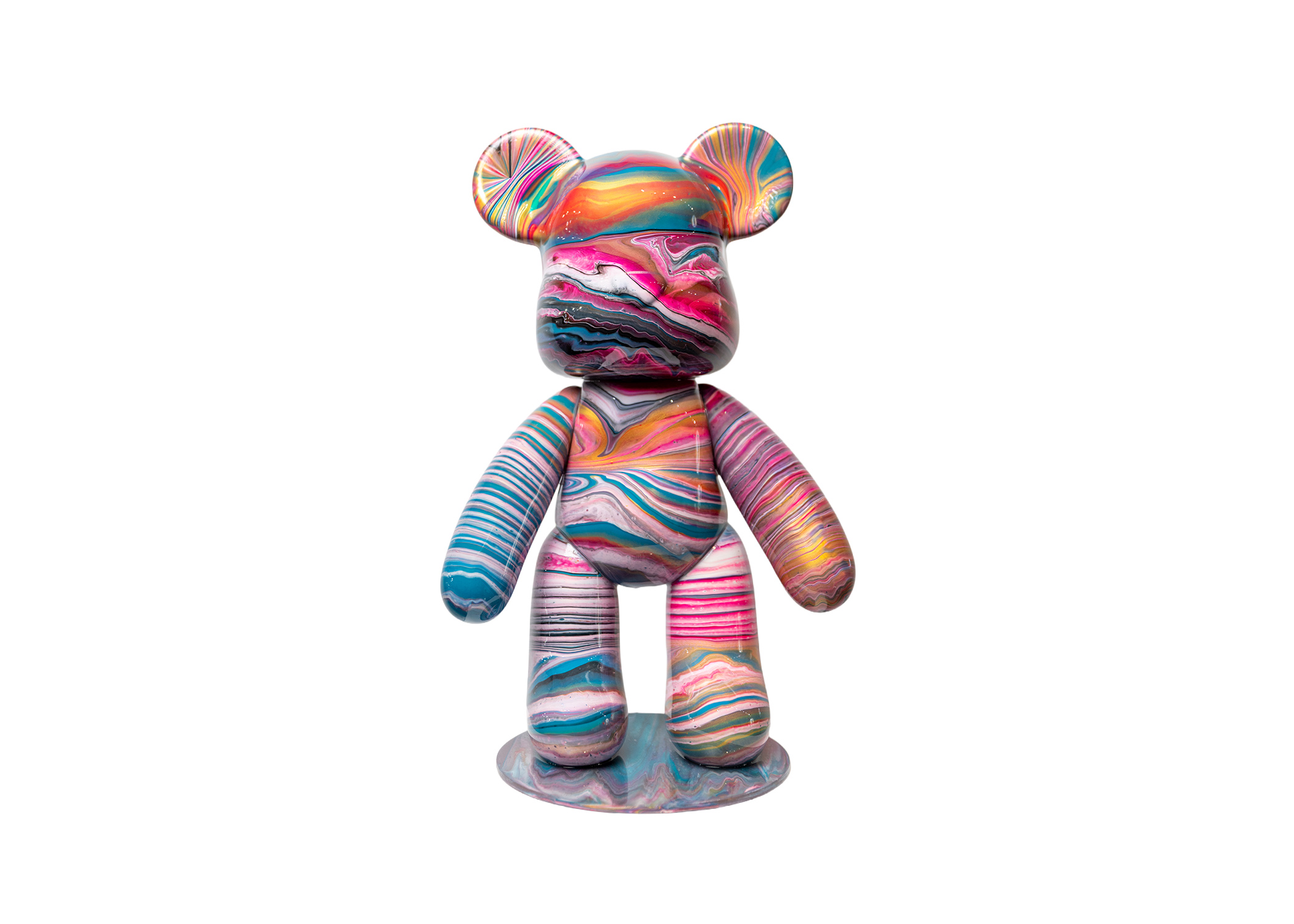 One of our most popular sculptures for a reason — fun, modern, artistic, and always a statement piece. Available in 4 different sizes to fit everything from shelves and desks to larger home décor styling. Includes the full experience, all materials, and your finished sculpture professionally coated with a high-gloss resin finish.