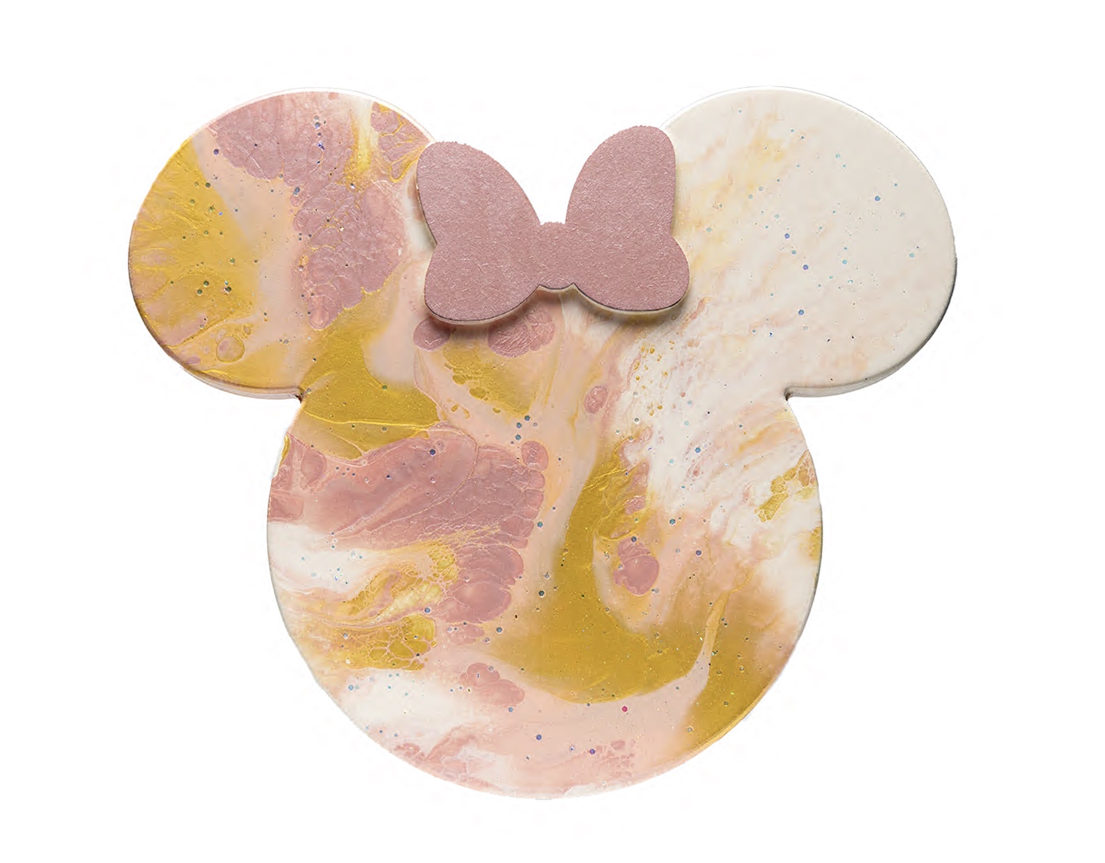 Playful, iconic wall art with a fluid art twist. Display-ready with a hanger attached to the back for easy wall mounting. Includes the full experience, all materials, and your finished piece professionally coated with a high-gloss resin finish.