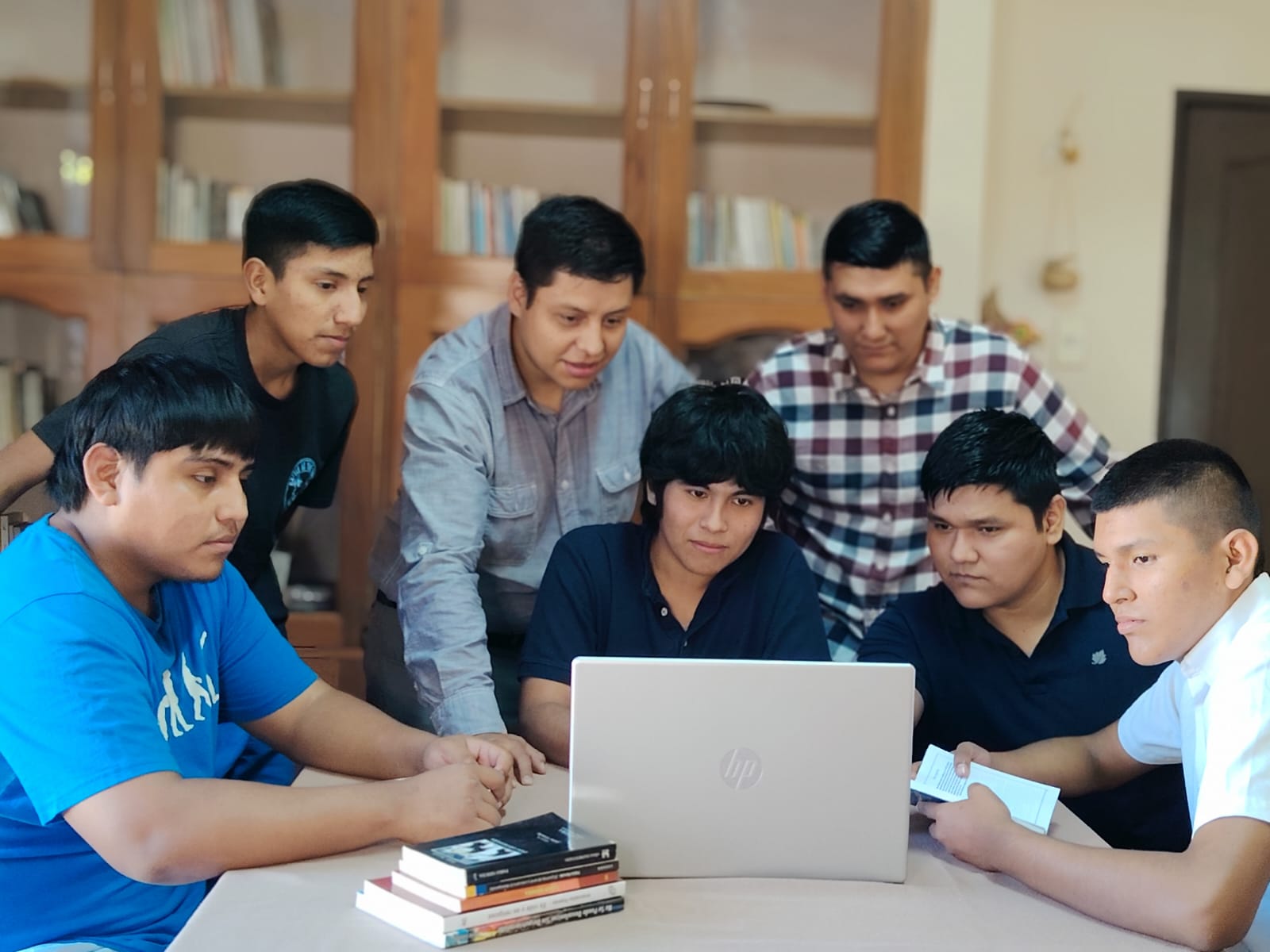 image of a teacher interacting with students using digital tools for an edtech