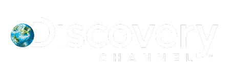 Discovery Channel logo with a small Earth globe replacing the letter 'D'.