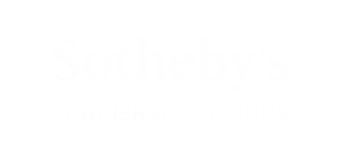 Sotheby's Concierge Auctions logo with white text on black background.